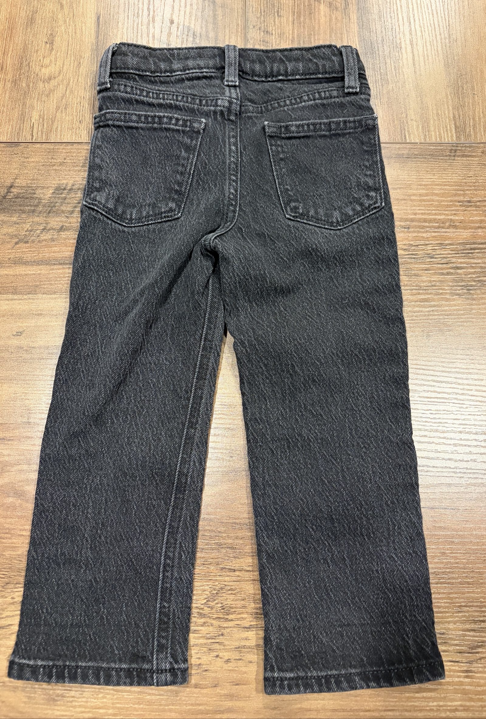 Old Navy Kids Black Straight Jeans 3T Cotton Blend image 4