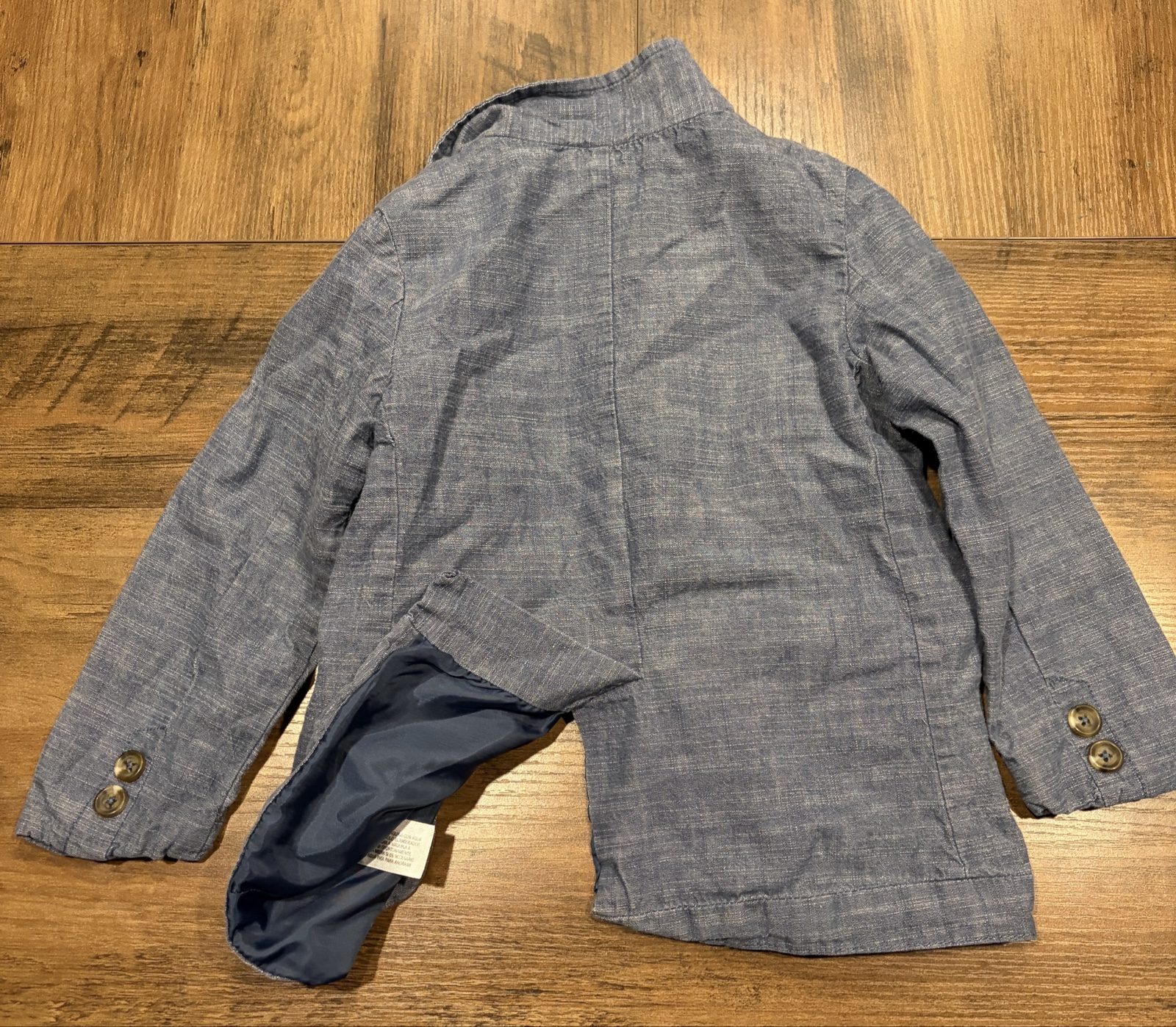 Cherokee Blue Boys' Linen Blend Blazer 3T image 4
