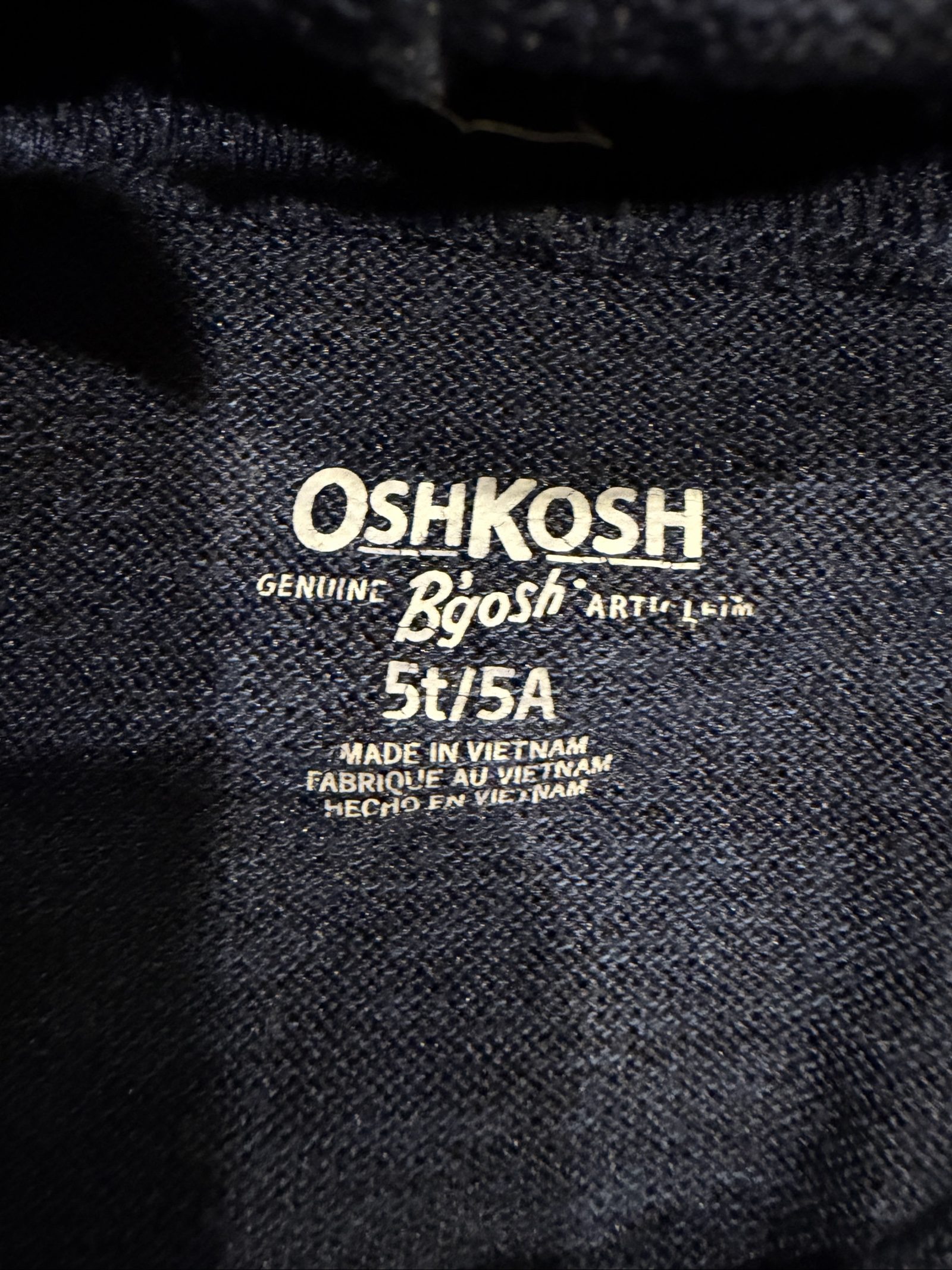 OshKosh Navy Kids' Hooded Sweatshirt 5T image 2