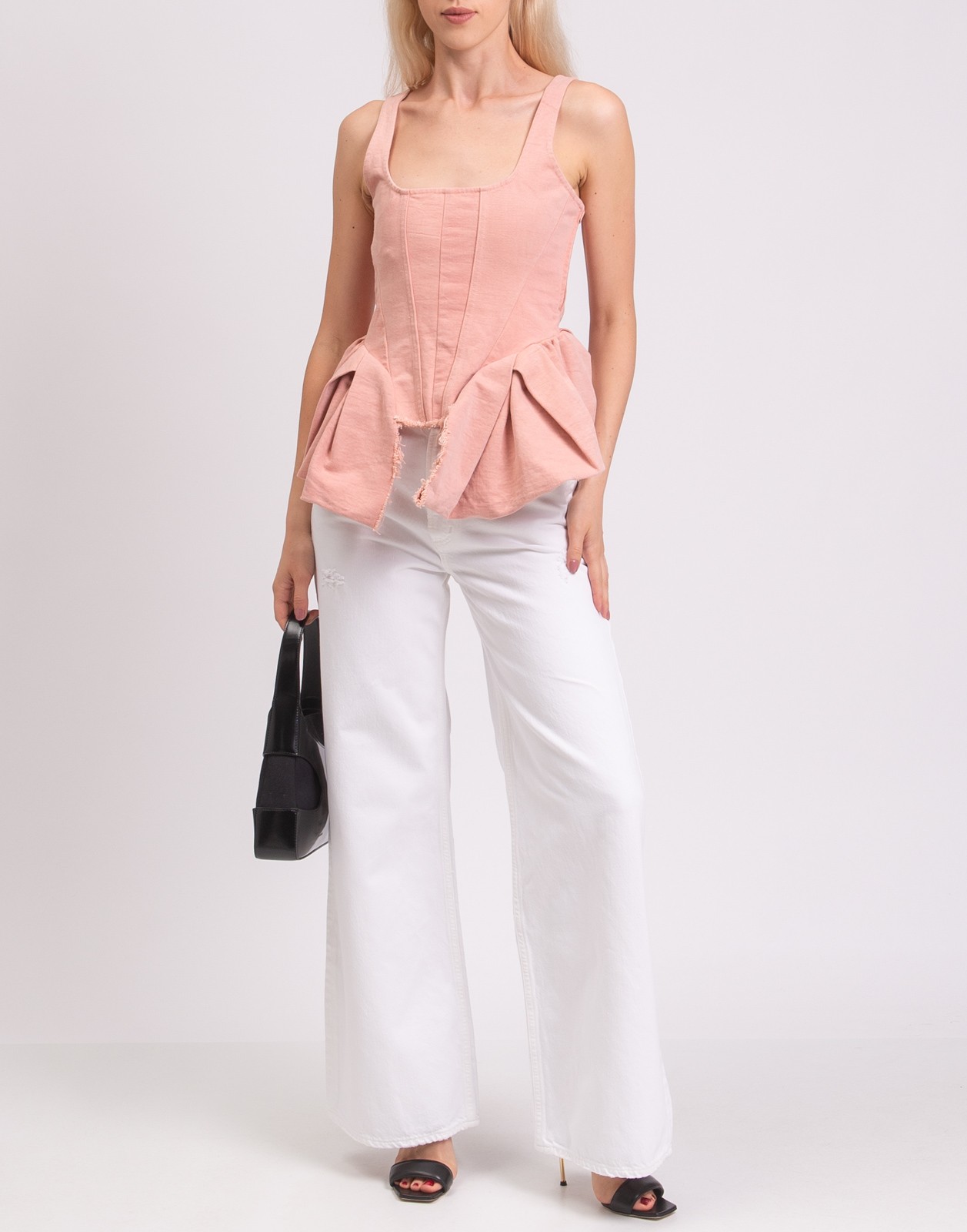 CITIZENS OF HUMANITY White Wide-Leg Jeans W27 image 3