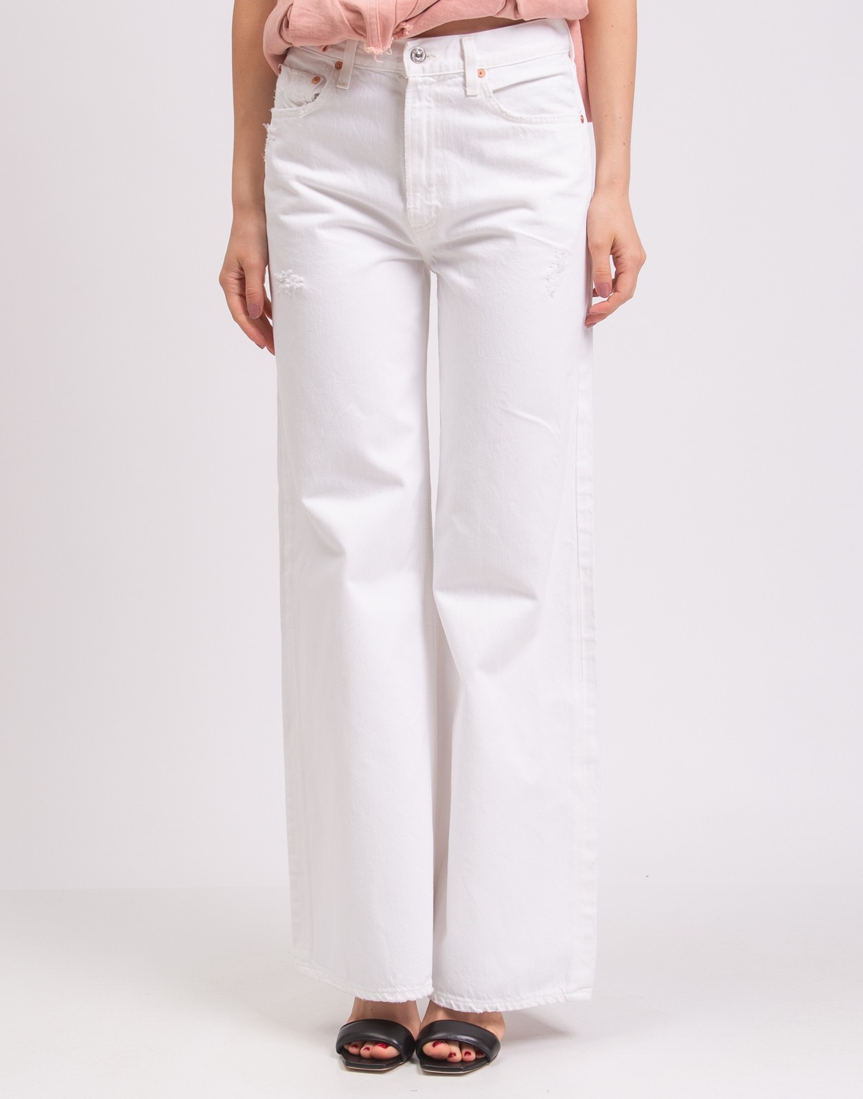 CITIZENS OF HUMANITY White Wide-Leg Jeans W27 image 4