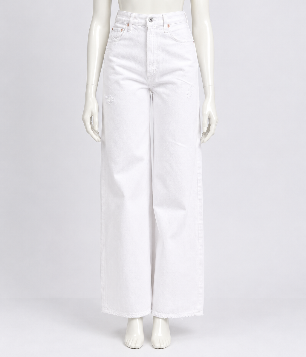 CITIZENS OF HUMANITY White Wide-Leg Jeans W27