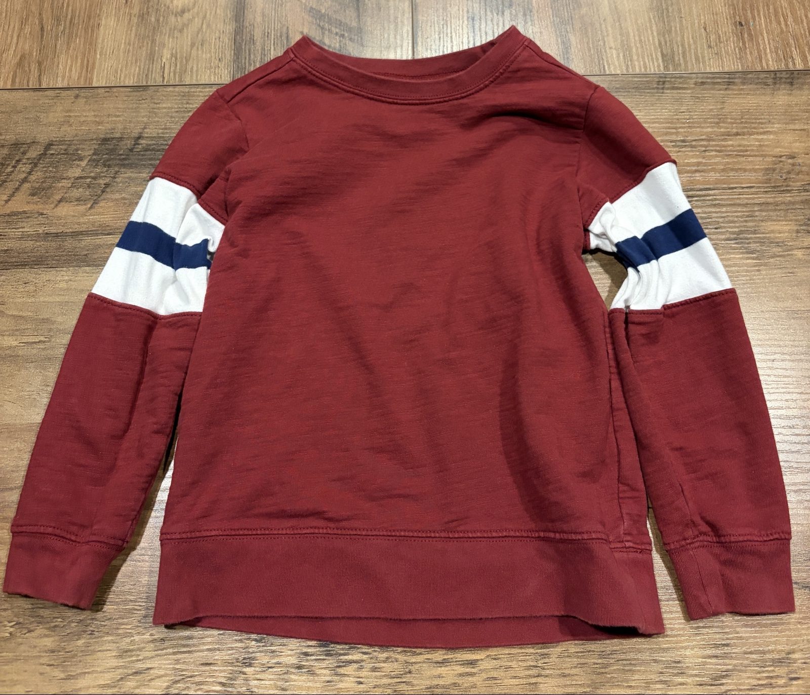 Carter's Kids Burgundy, White & Navy Sweatshirt 5 Years