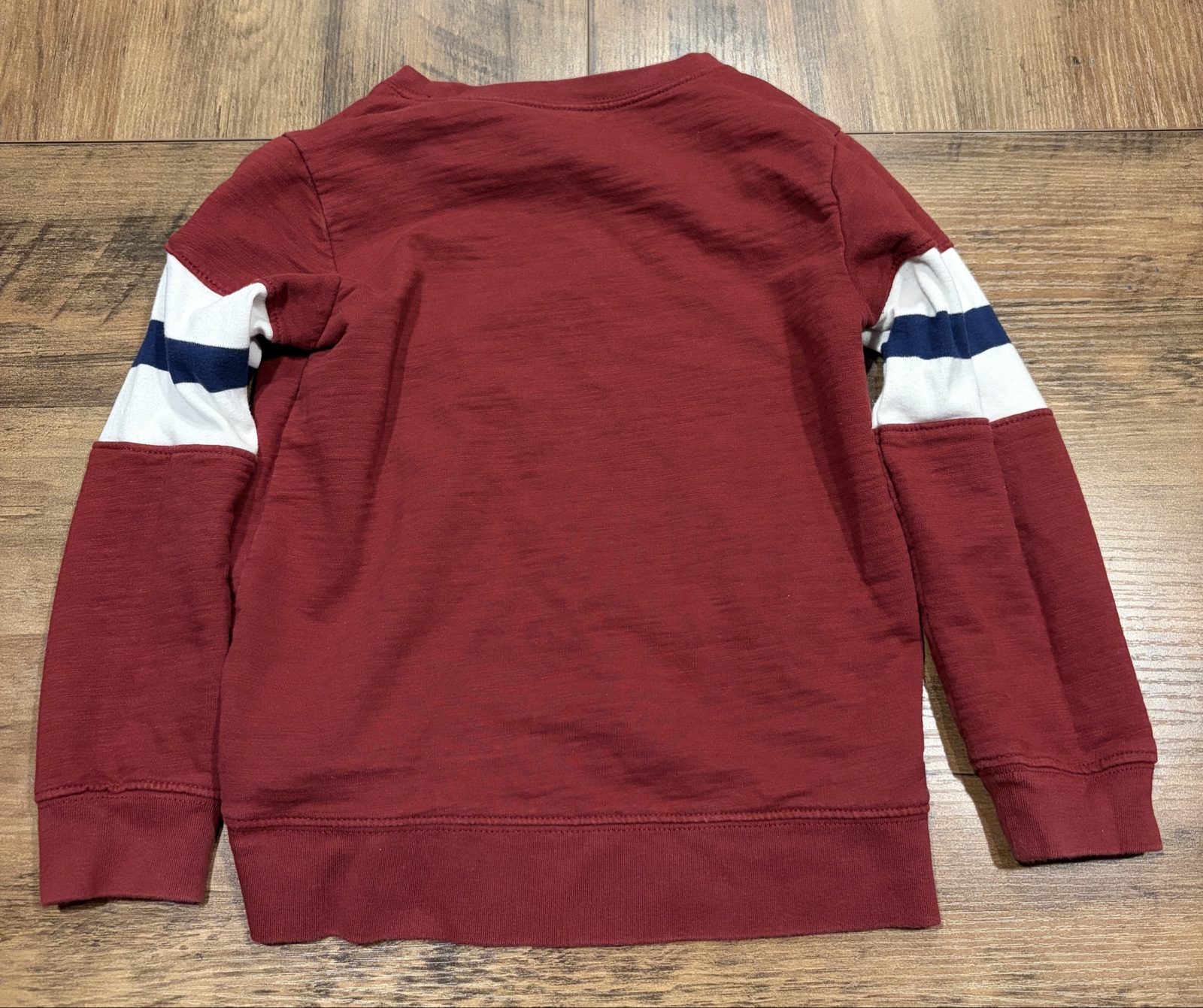Carter's Kids Burgundy, White & Navy Sweatshirt 5 Years image 3