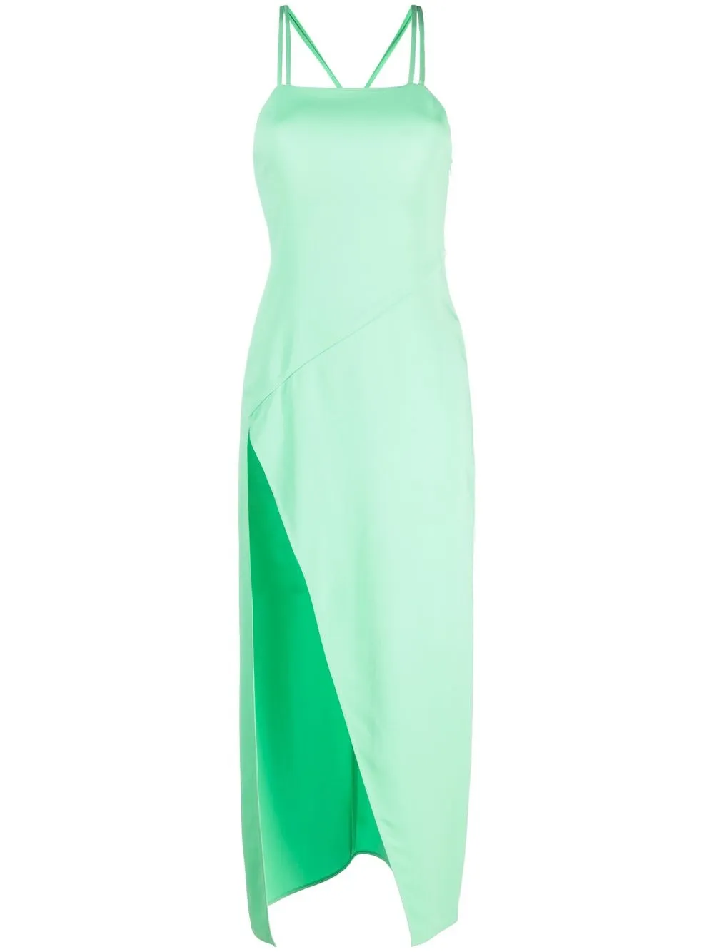 New The Attico 'Fujiko' Mint Green Midi Dress Size XS