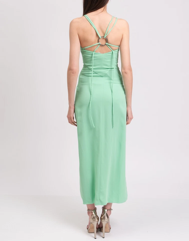 New The Attico 'Fujiko' Mint Green Midi Dress Size XS image 7