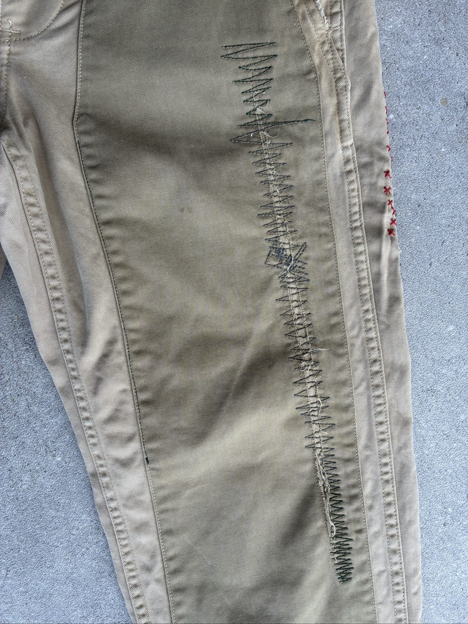 Denim & Supply Ralph Lauren Men's Beige Patchwork Chinos 32x34 image 4