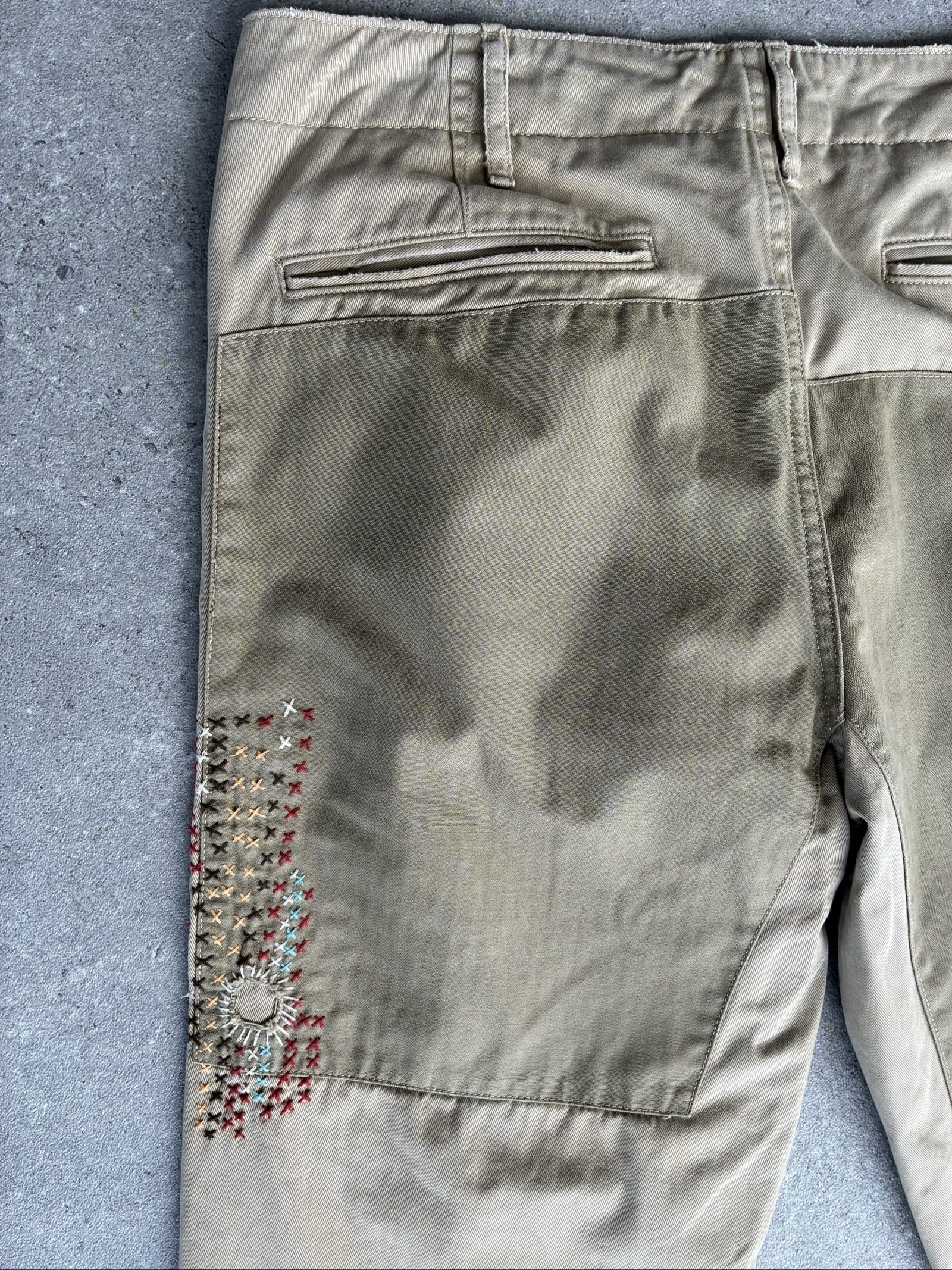 Denim & Supply Ralph Lauren Men's Beige Patchwork Chinos 32x34 image 6