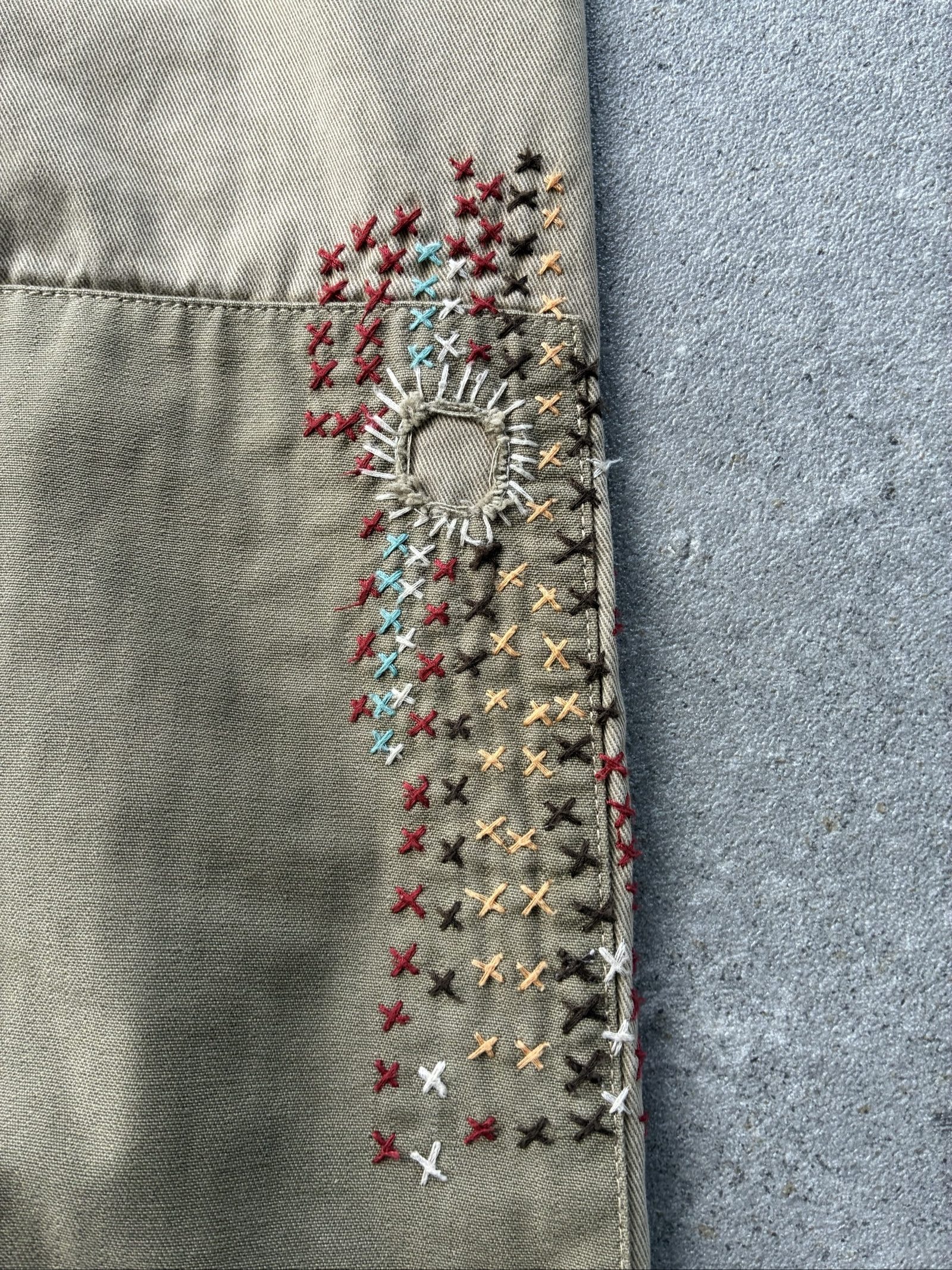Denim & Supply Ralph Lauren Men's Beige Patchwork Chinos 32x34 image 7