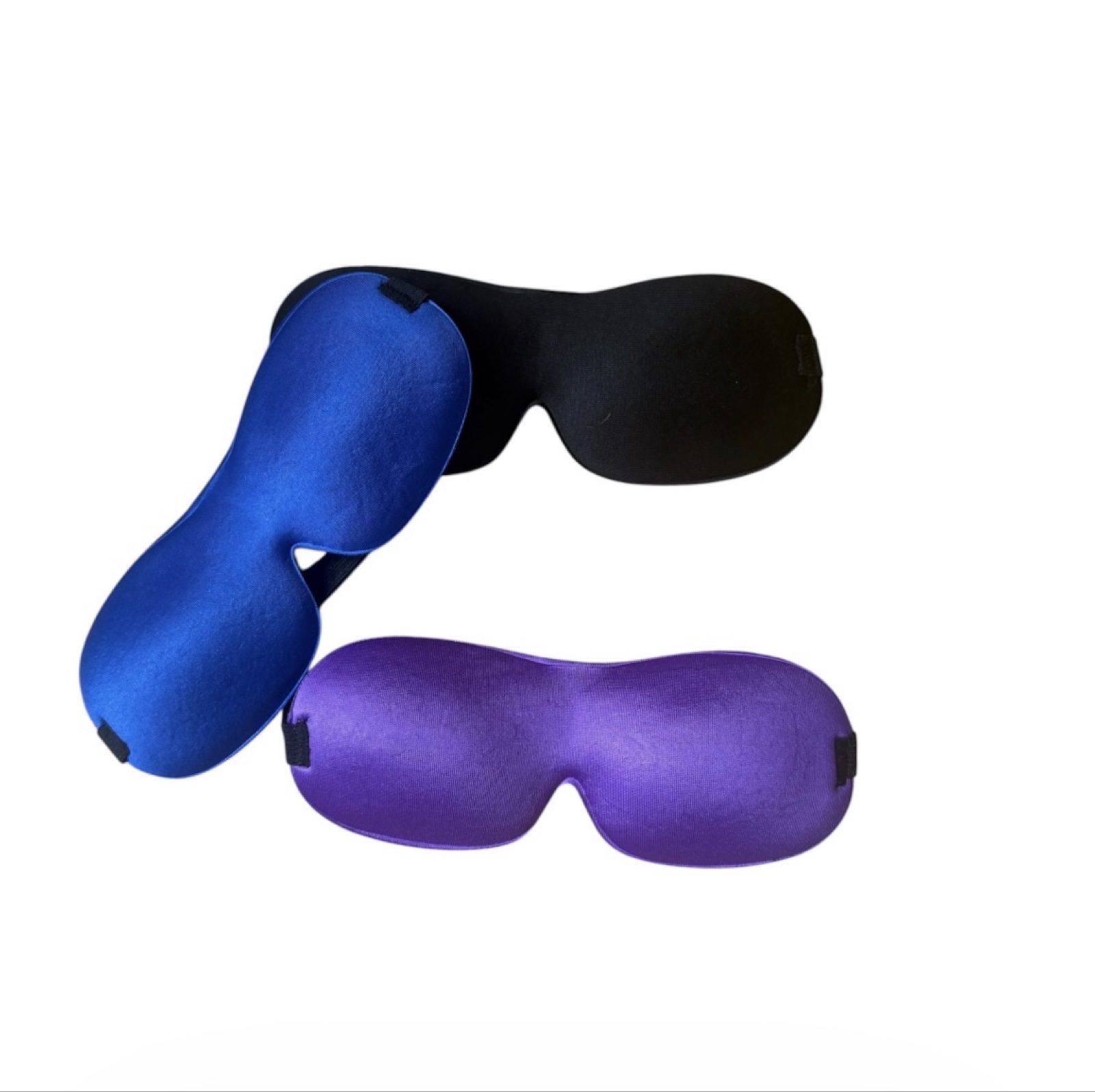5 Packs Sleep Eye Masks 3 Per Pack 15 Total Black Blue Purple New image 3