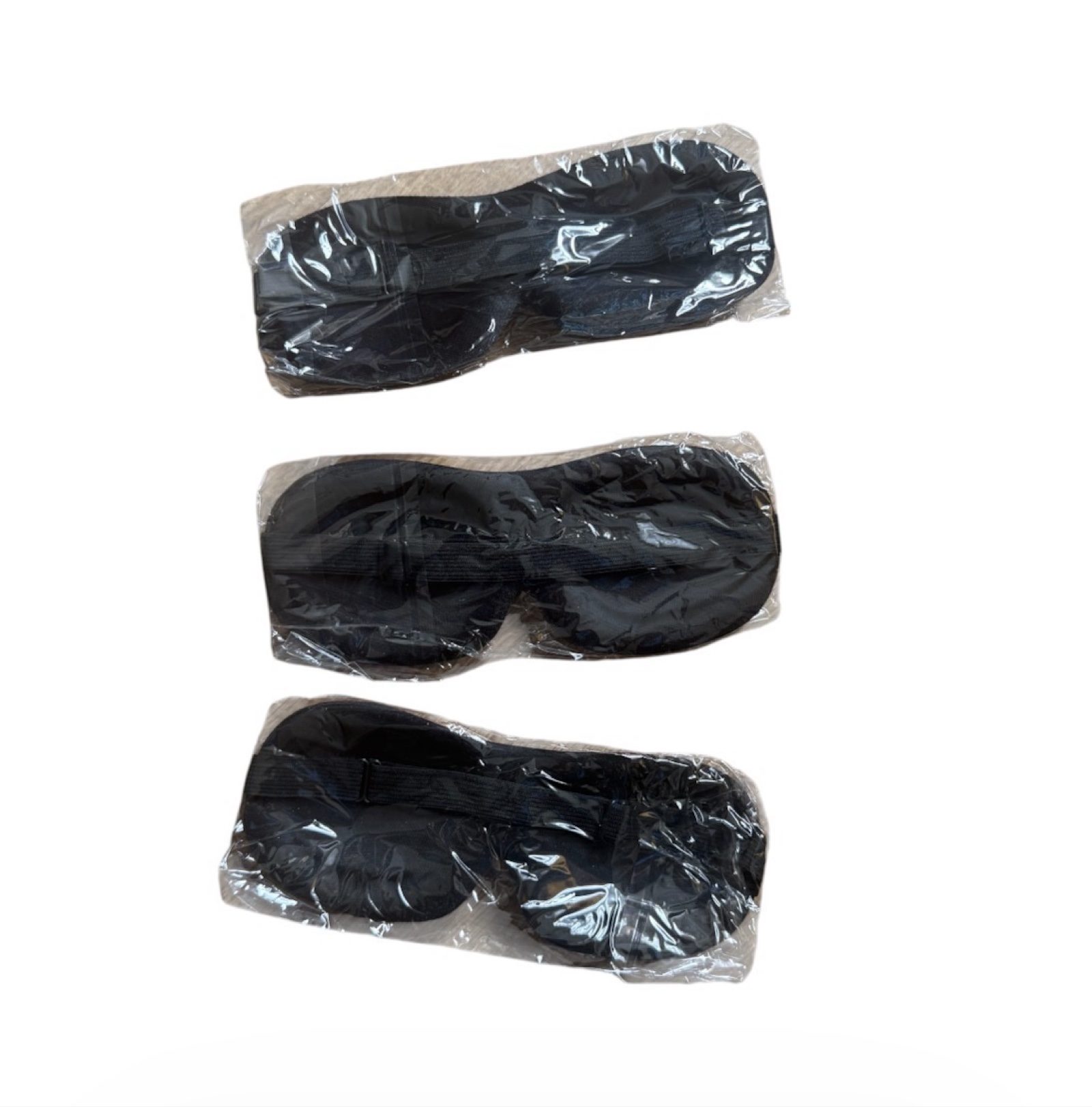 5 Packs Sleep Eye Masks 3 Per Pack 15 Total Black Blue Purple New image 4