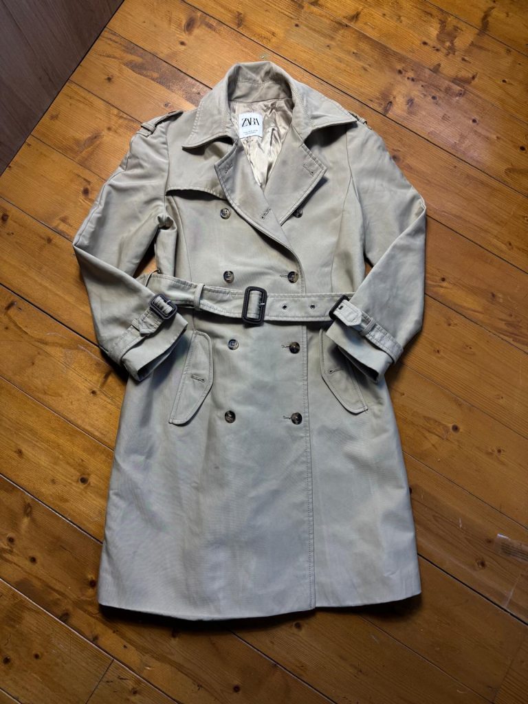Zara Beige Trench-coat Femme Double Boutonnage - taille XS