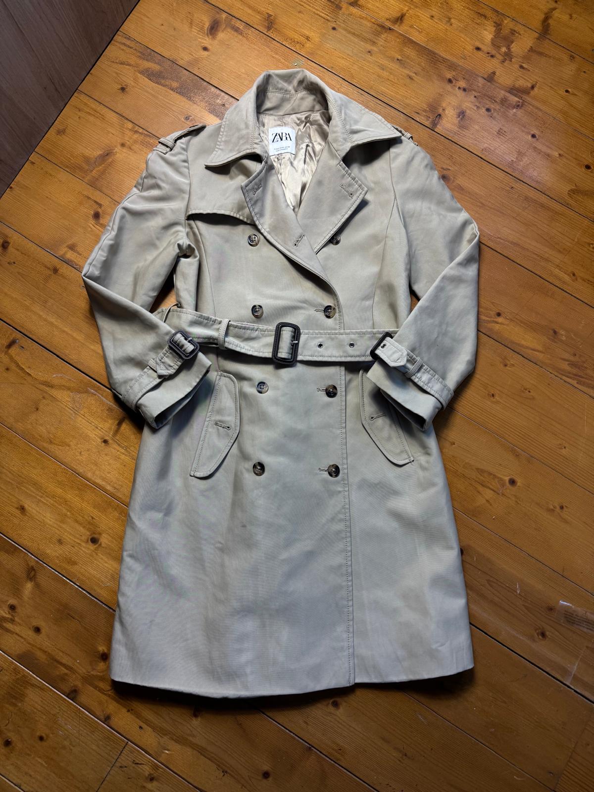 Zara Beige Trench-coat Femme Double Boutonnage - taille XS