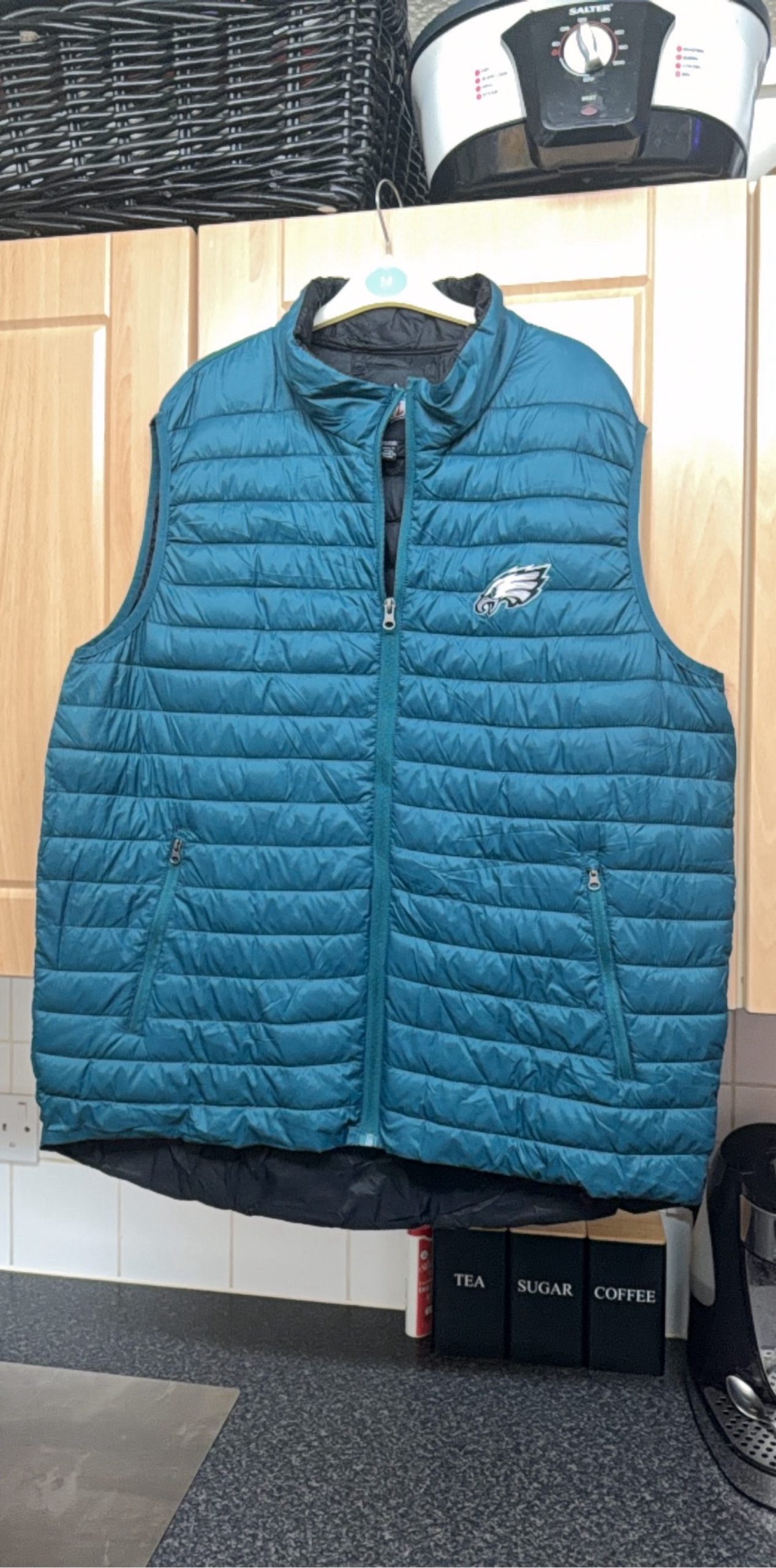 NFL Philadelphia Eagles Green Puffer Vest XXL Lightweight