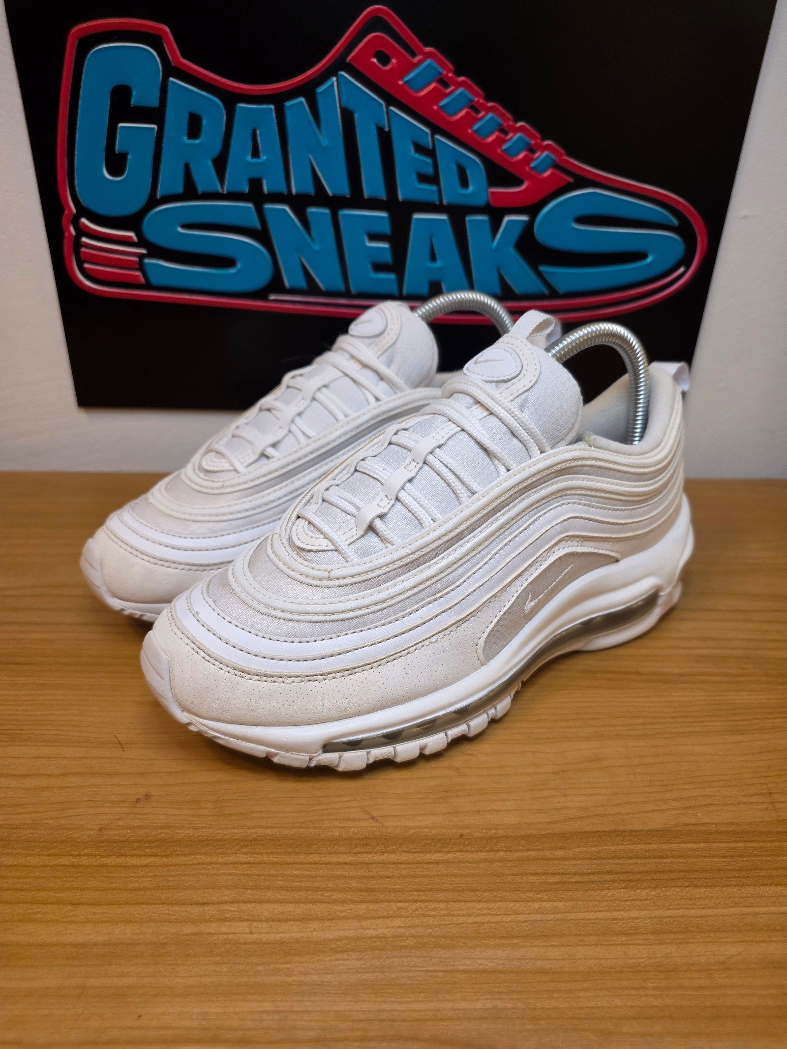 Nike White Air Max 97 White Metallic Silver UK5.5