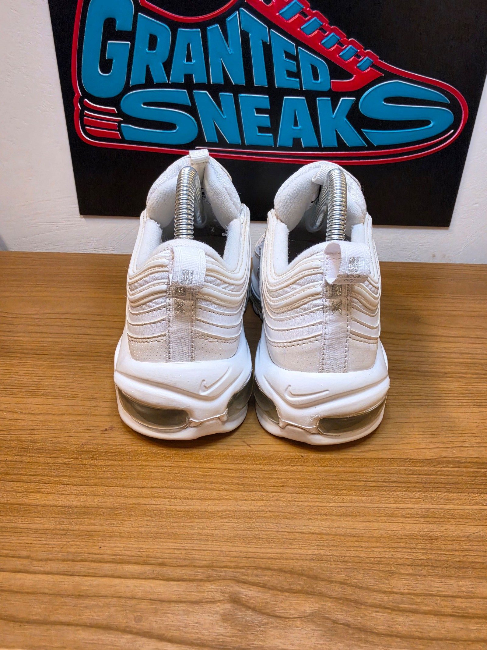Nike White Air Max 97 White Metallic Silver UK5.5 image 2