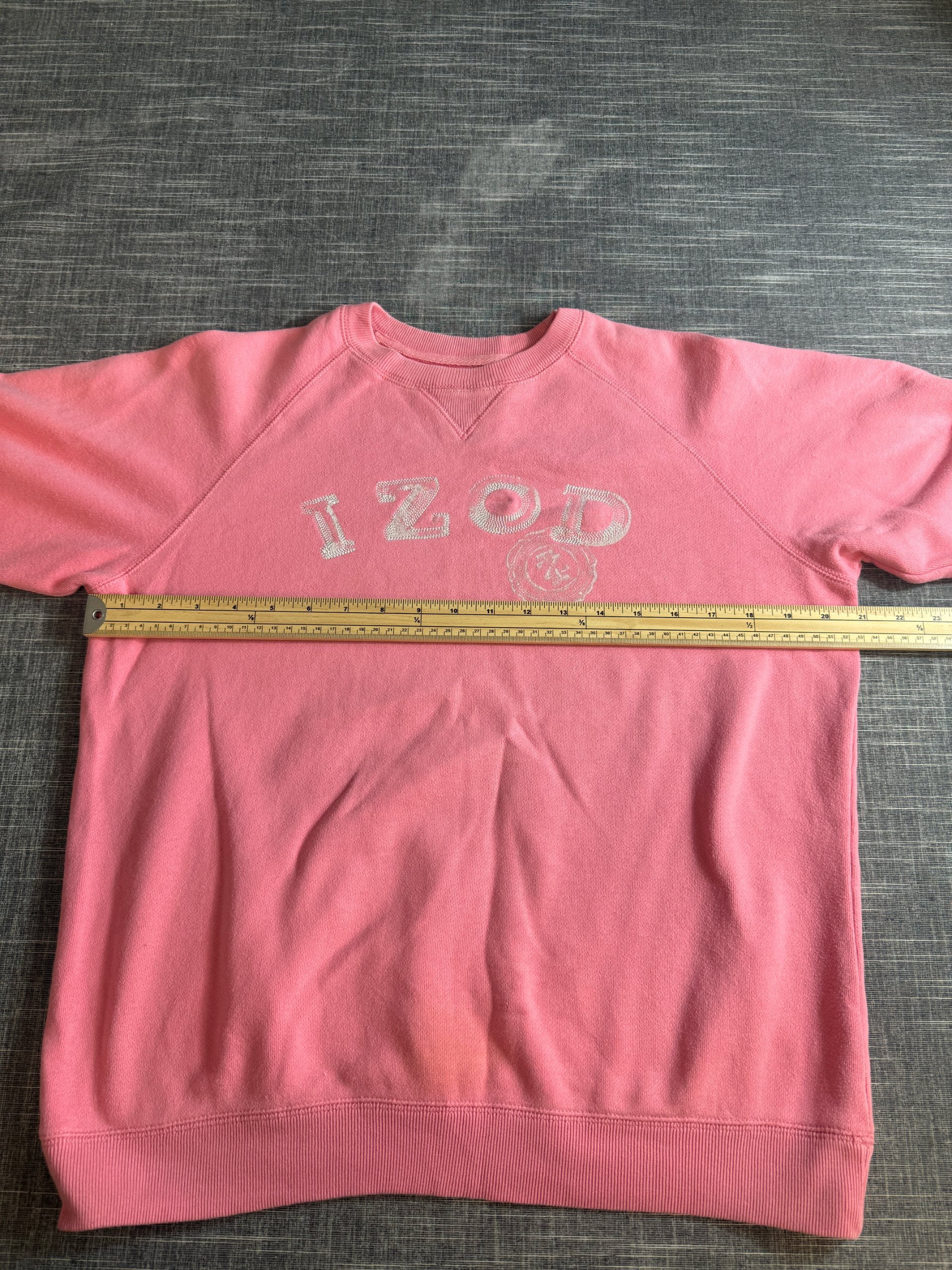 Izod Women’s Pink Crew Neck Sweatshirt Medium Soft Fleece Lined image 5