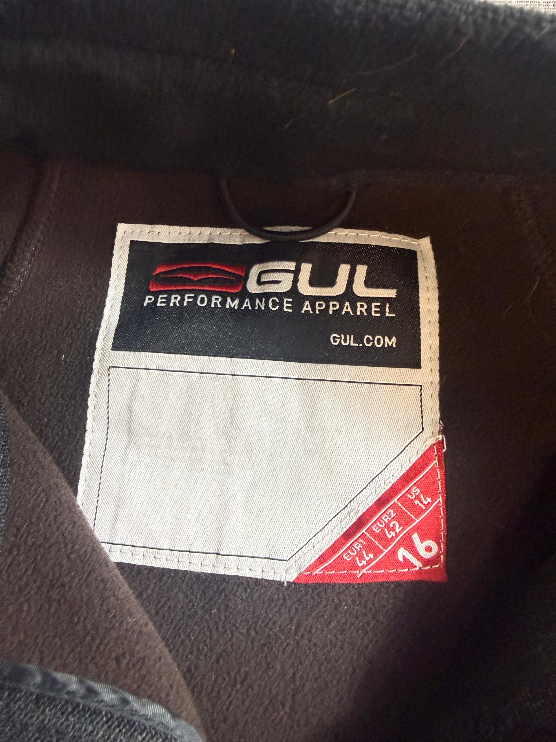 GUL Men’s Black Duotherm Fleece Jacket Large 16 Polyester Zip Pockets image 3