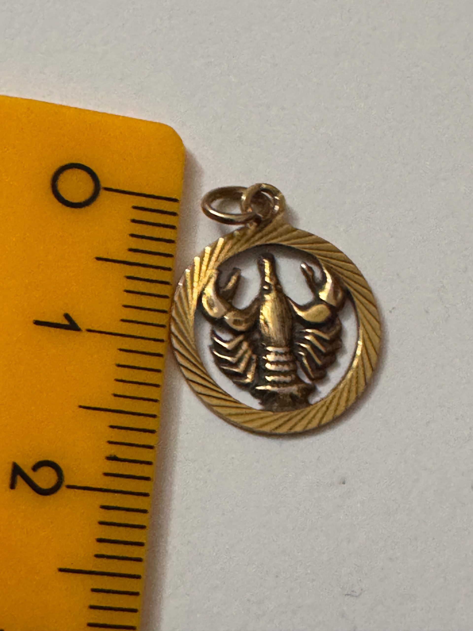 Gold Tone Scorpion Zodiac Pendant Charm image 9