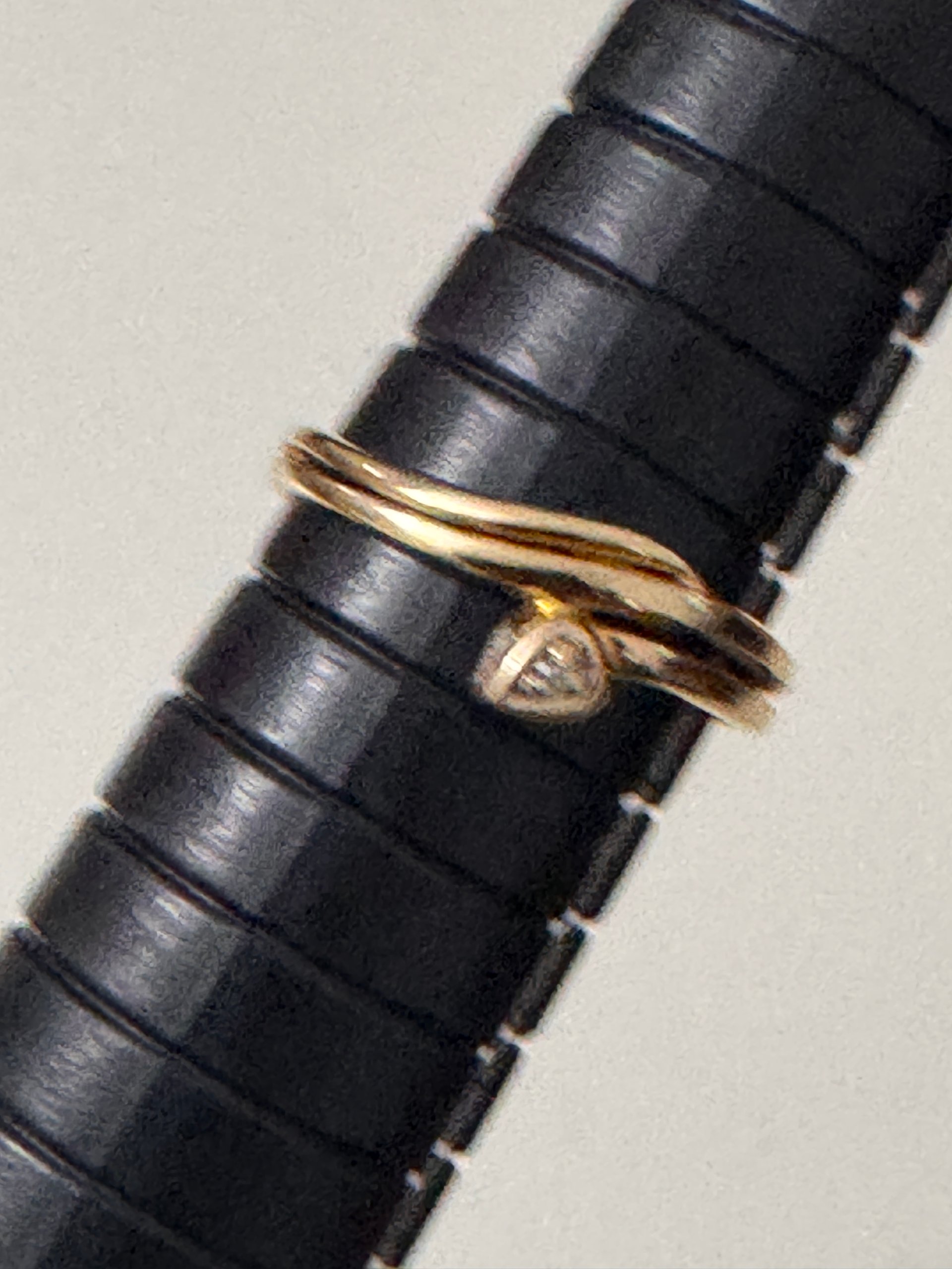 333 Yellow Gold Solitaire Ring image 10