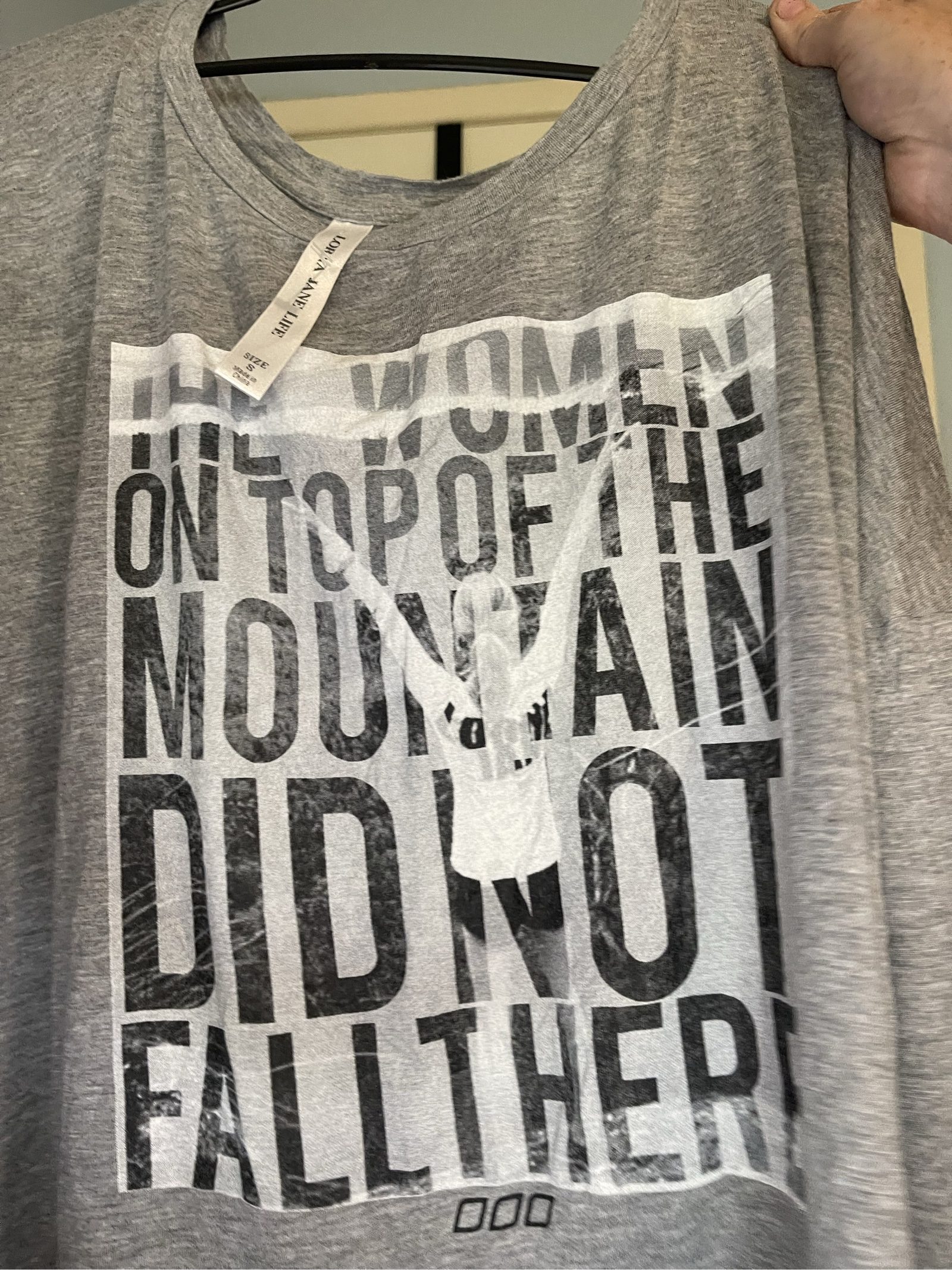 Lorna Jane Grey Graphic Long Sleeve Top Small image 3