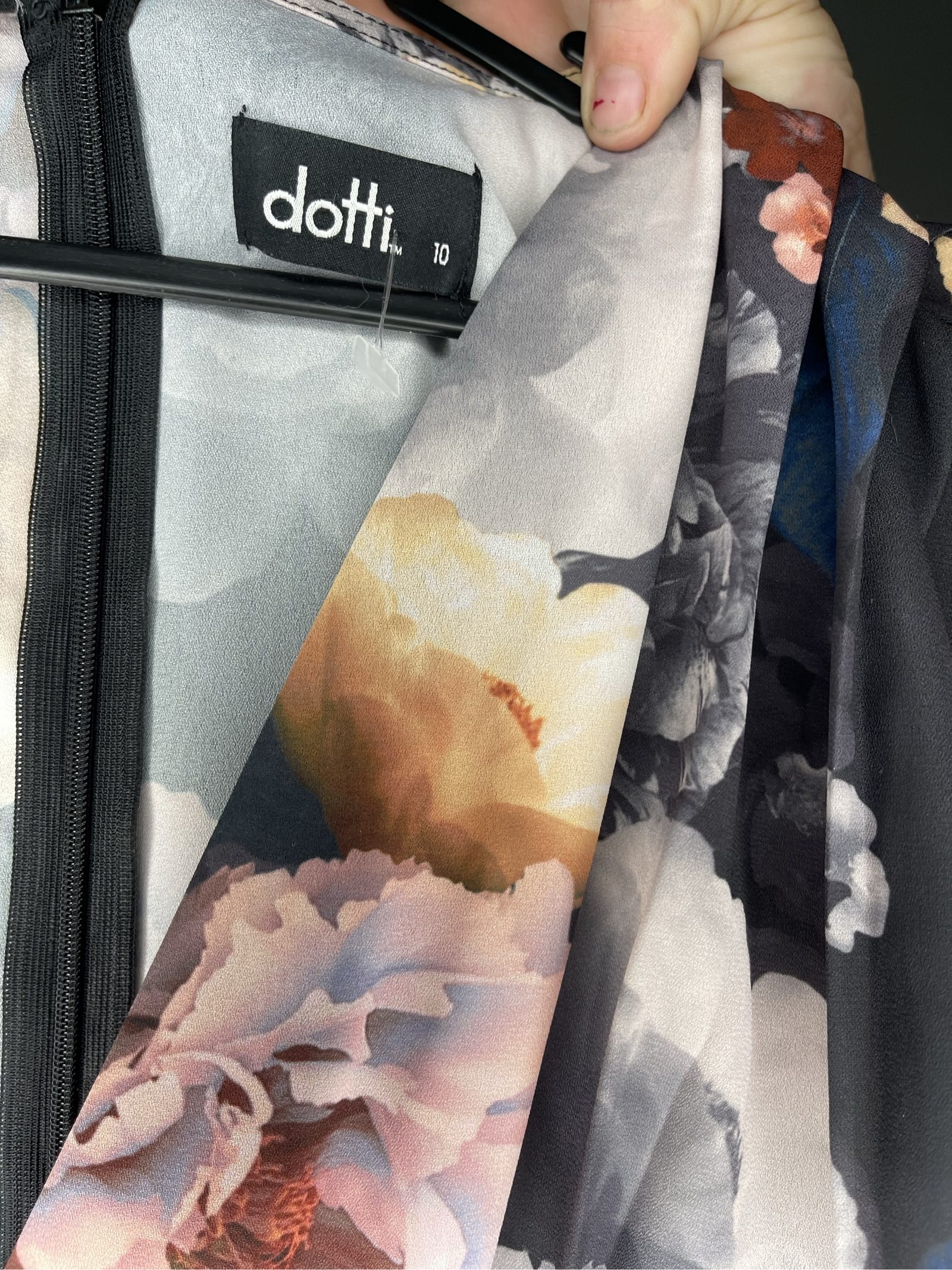 Dotti Women's Multi Floral Midi Dress Size 10 Sleeveless image 3