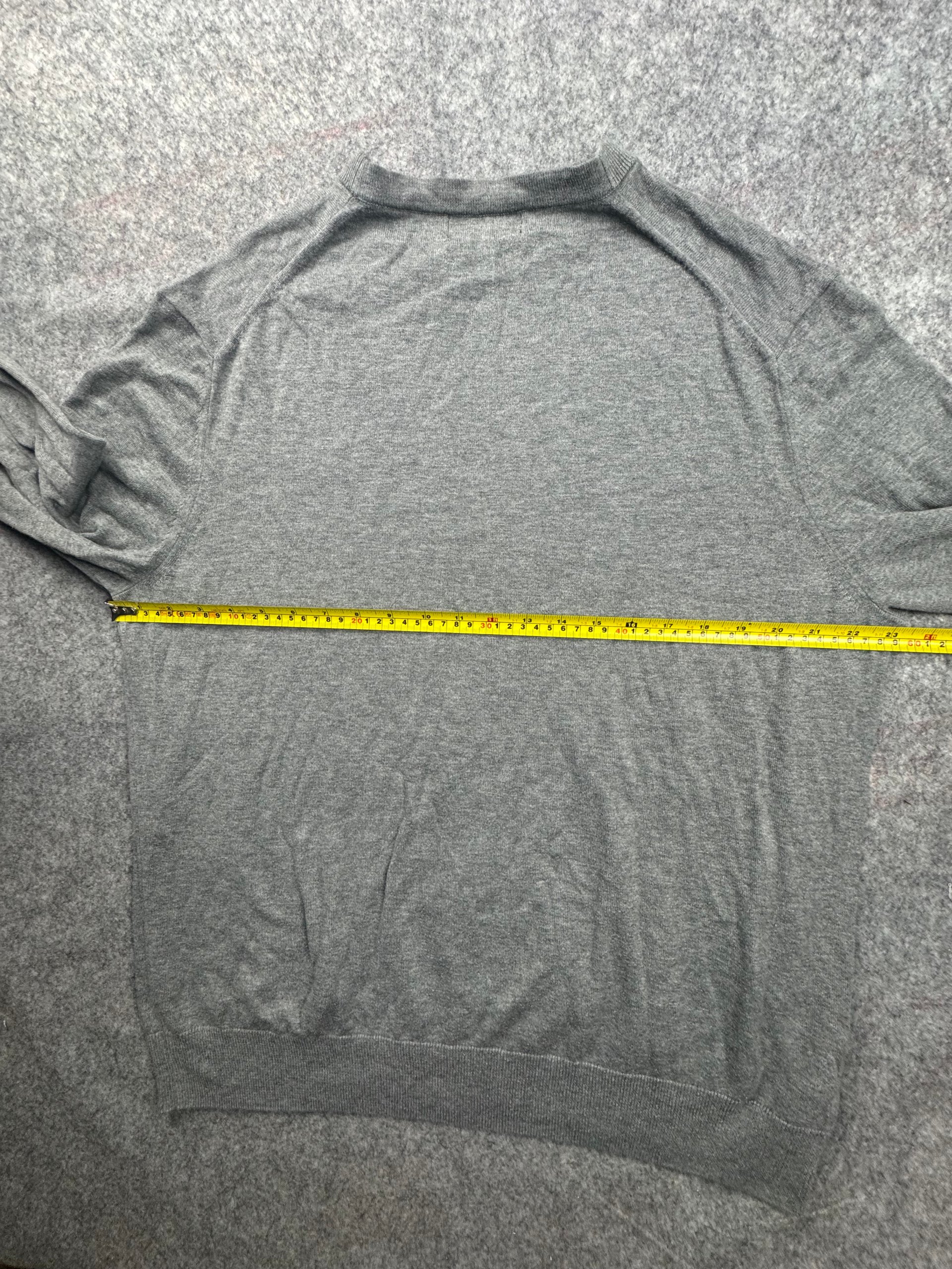 Fred Perry Grey Crew Neck Cotton Jumper XL image 8