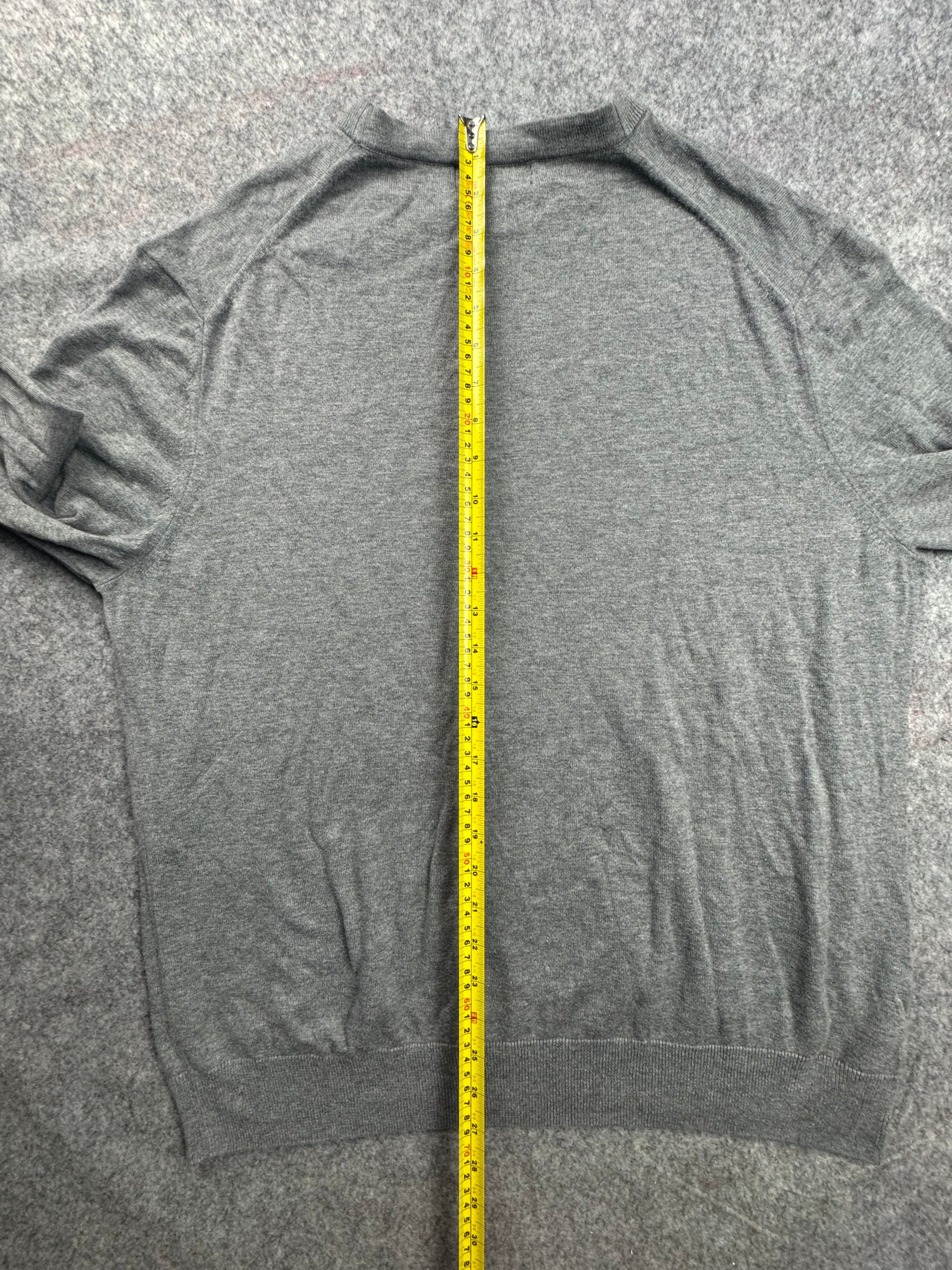 Fred Perry Grey Crew Neck Cotton Jumper XL image 9
