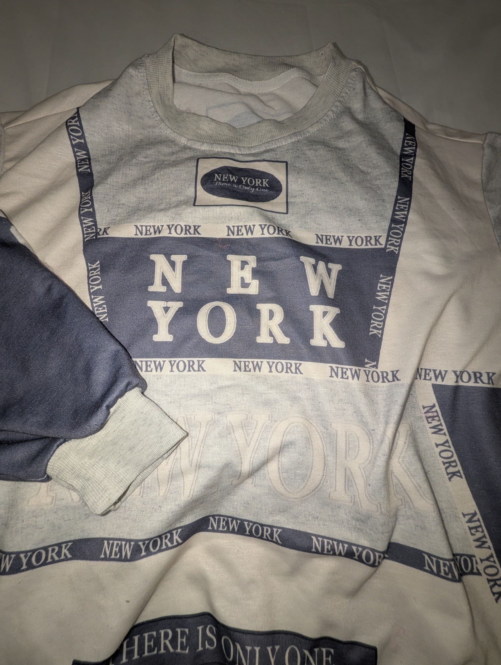 New York Blue & White Women's Sweater XS image 2