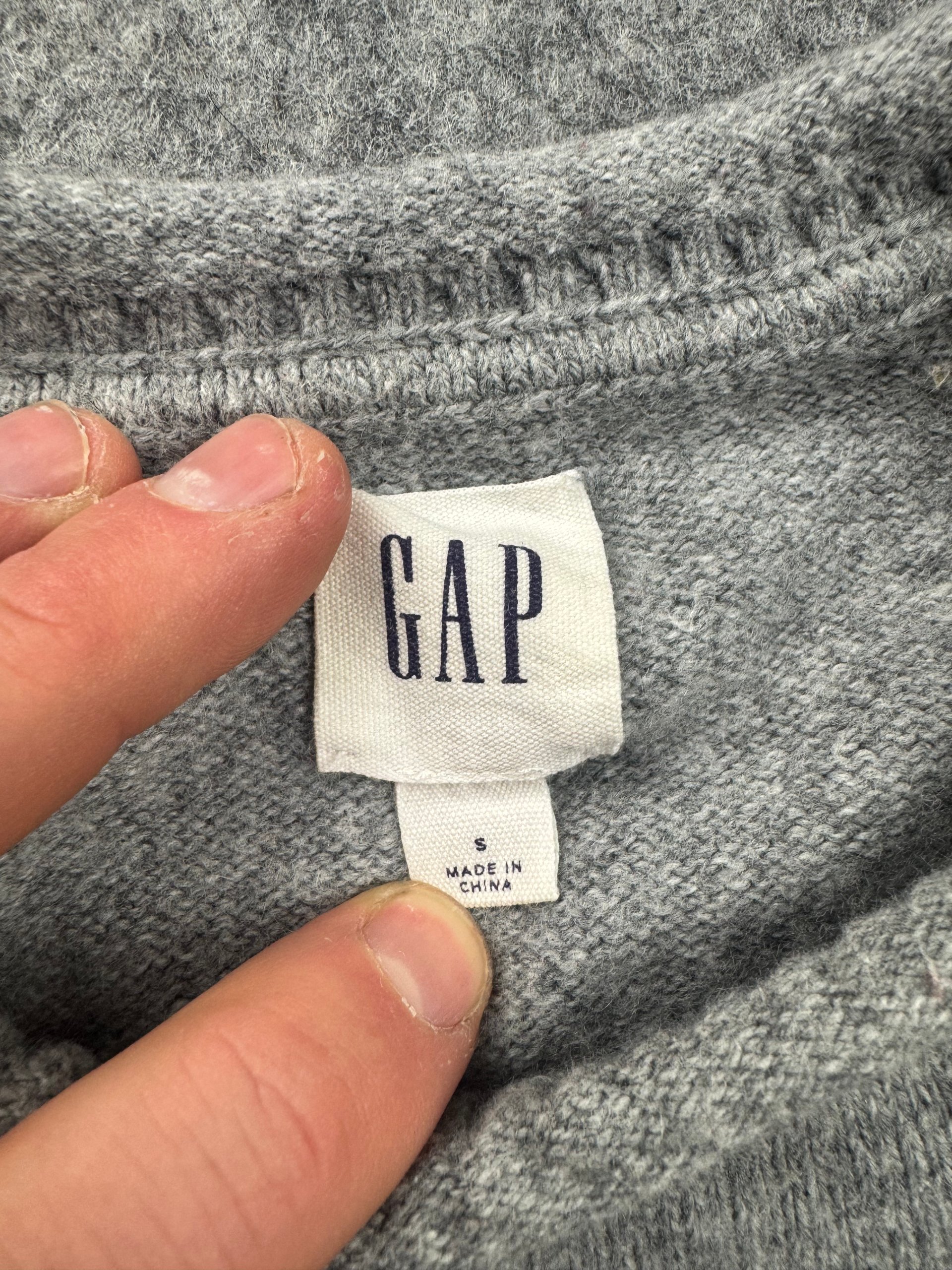 GAP Grey Merino Blend Crew Neck Sweater Small image 3