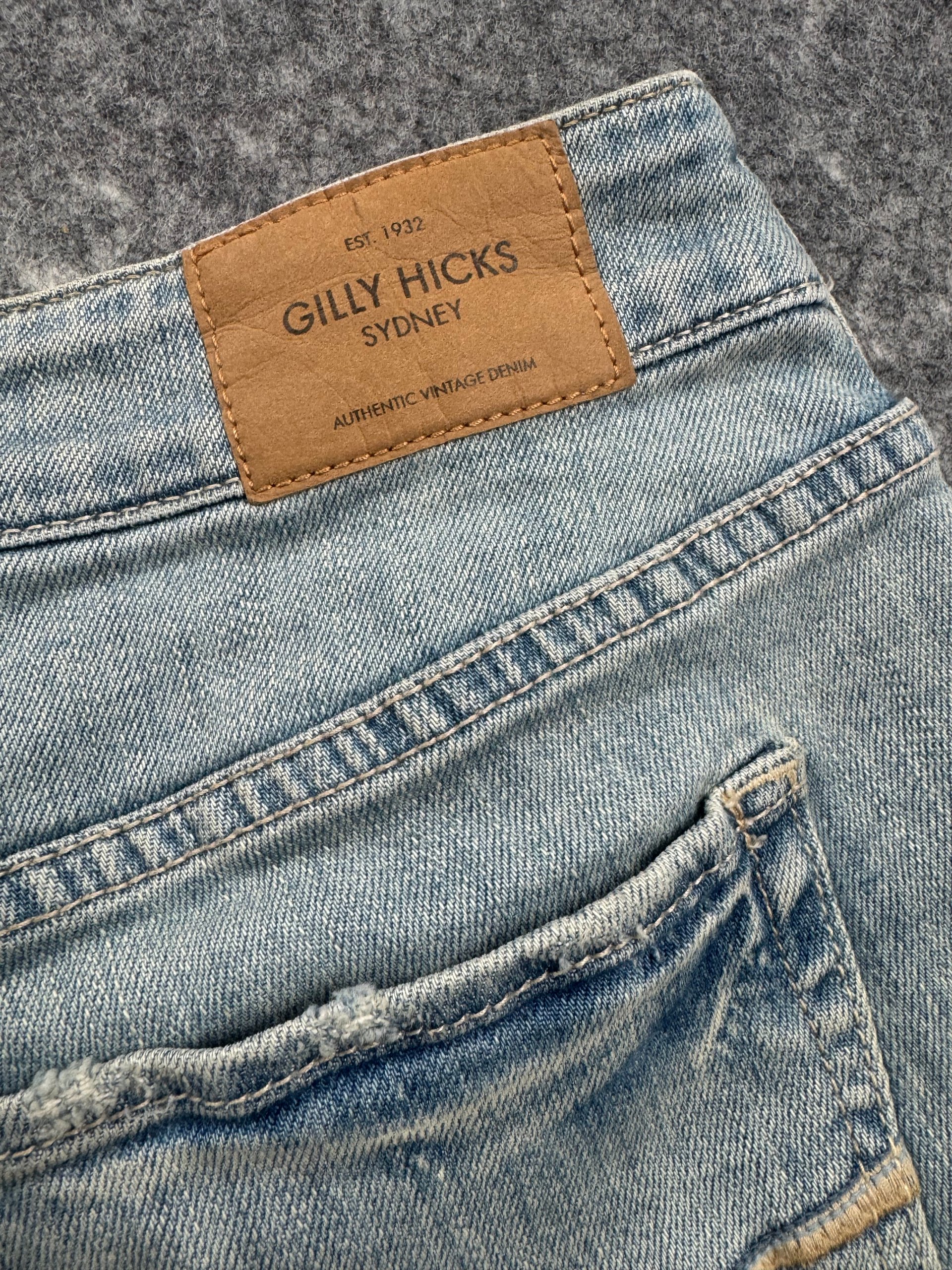 Gilly Hicks Light Blue Distressed Denim Mom Shorts W25 Women’s image 5