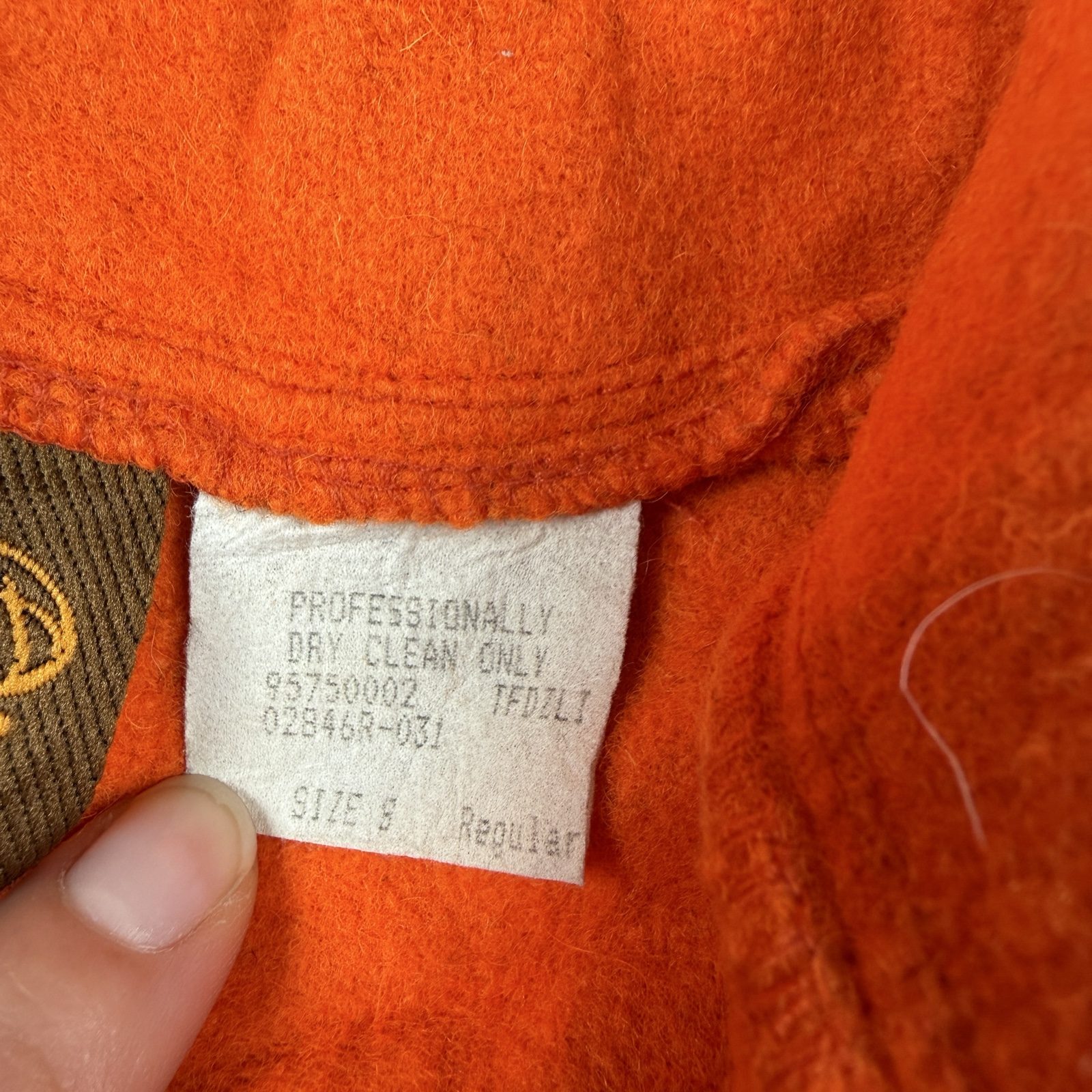 Cabelas Sweatshirt Men's S Orange Wool |031 image 4