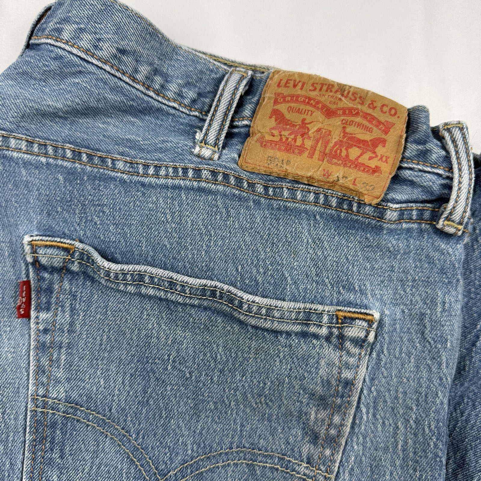 Levi's Jeans Men's 36 Blue Denim Straight Leg |0810 image 2