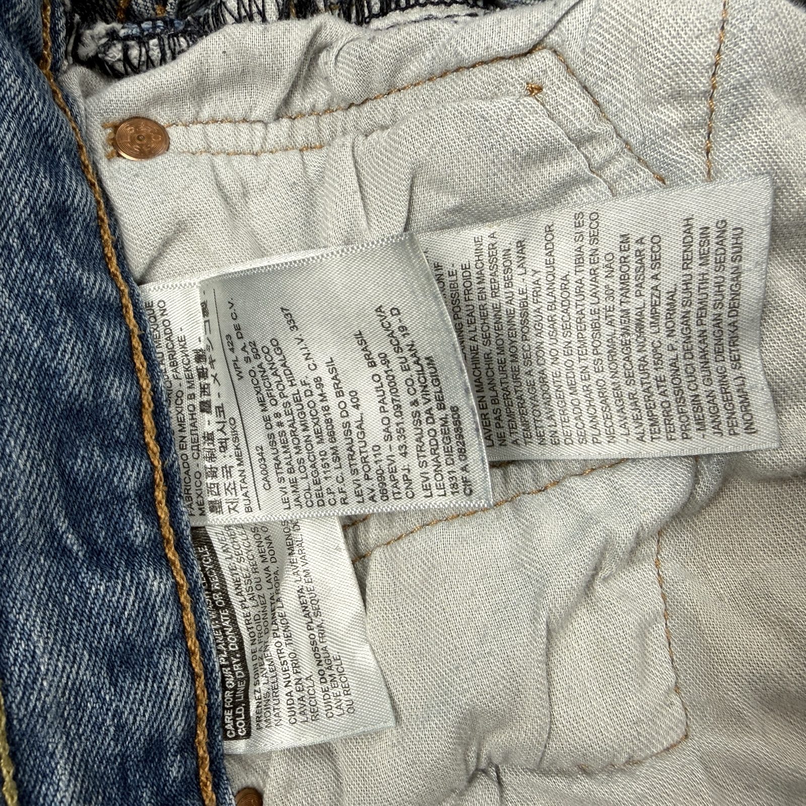 Levi's Jeans Men's 36 Blue Denim Straight Leg |0810 image 10