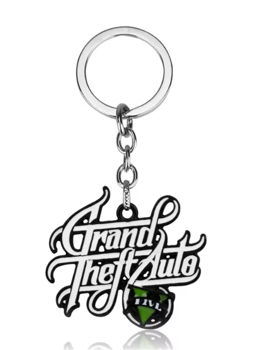 Grand Theft Auto GTA 5 Game Key Ring PS3 PS4 PS5 XBOX GTV V Keyring