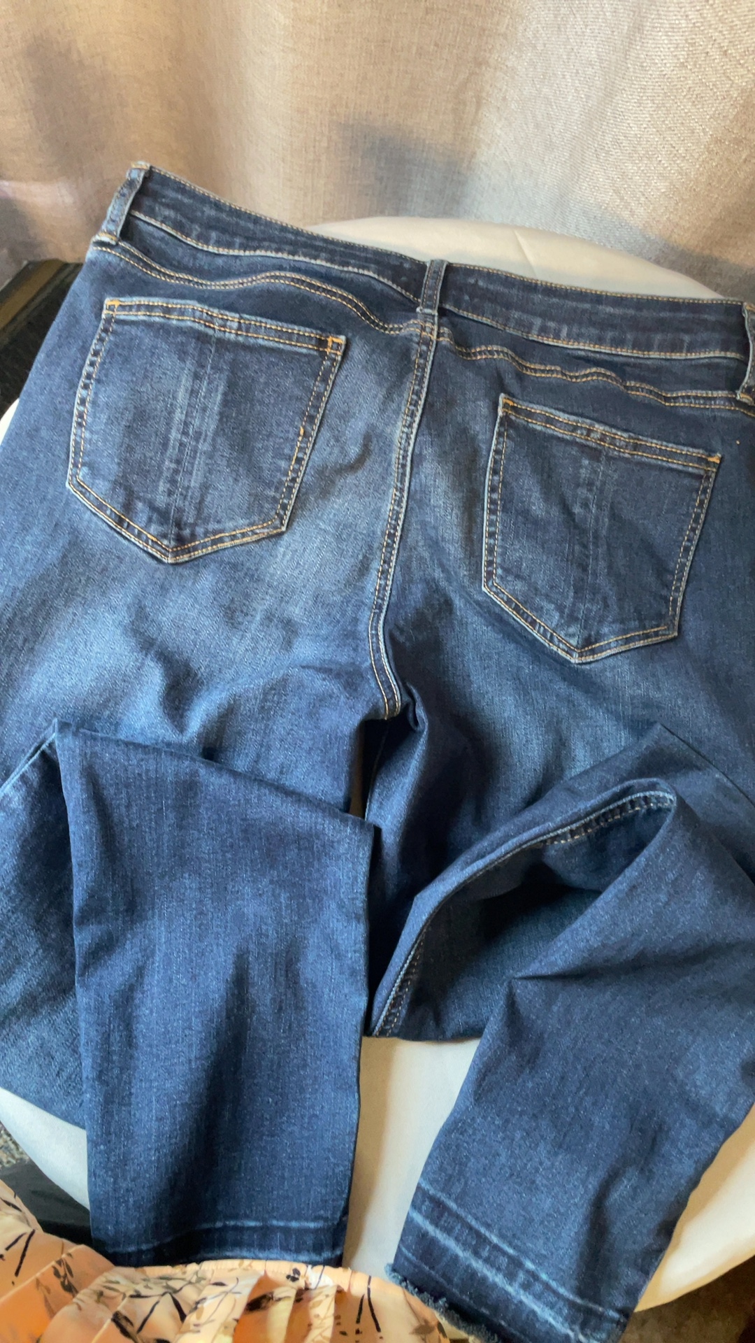 Prosperity Women’s Jeans Size 31 Skinny Raw Hem Dark Wash image 2