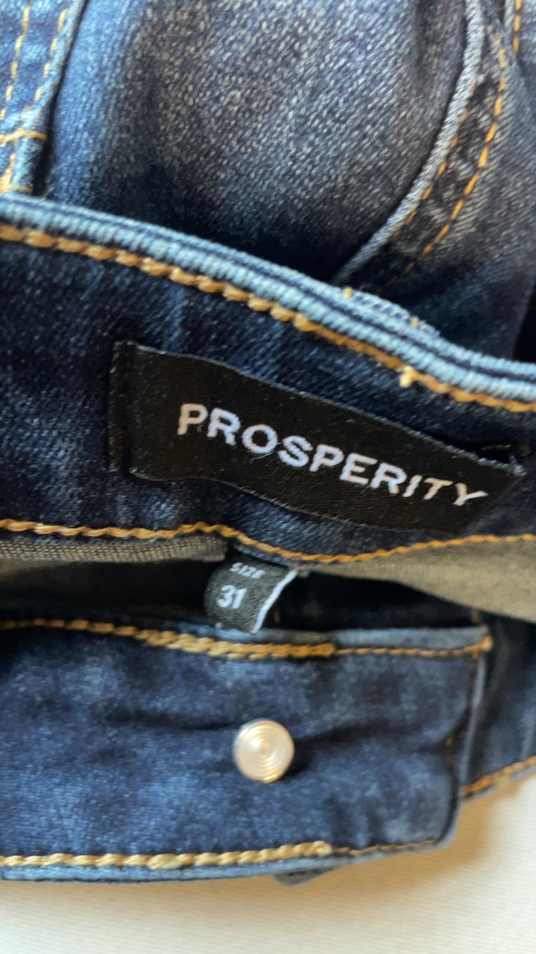 Prosperity Women’s Jeans Size 31 Skinny Raw Hem Dark Wash image 3