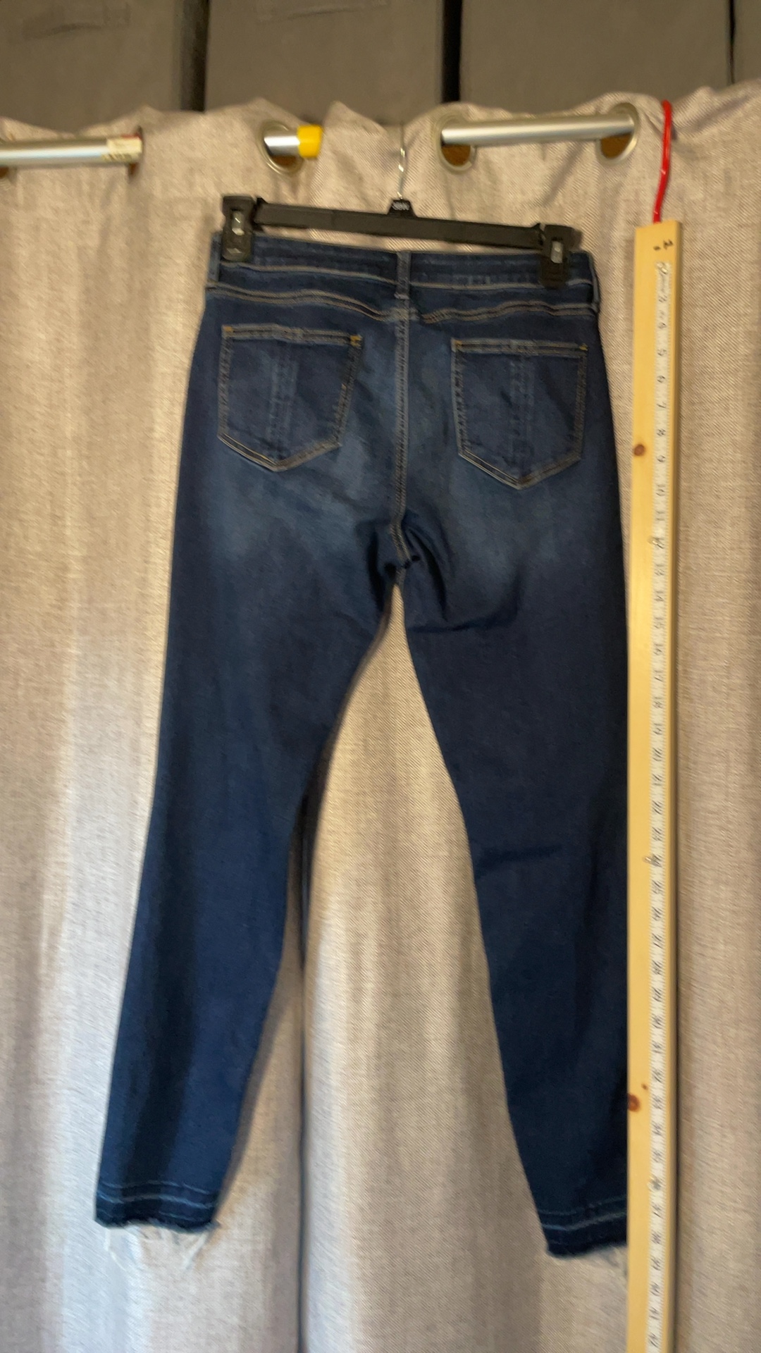 Prosperity Women’s Jeans Size 31 Skinny Raw Hem Dark Wash image 5