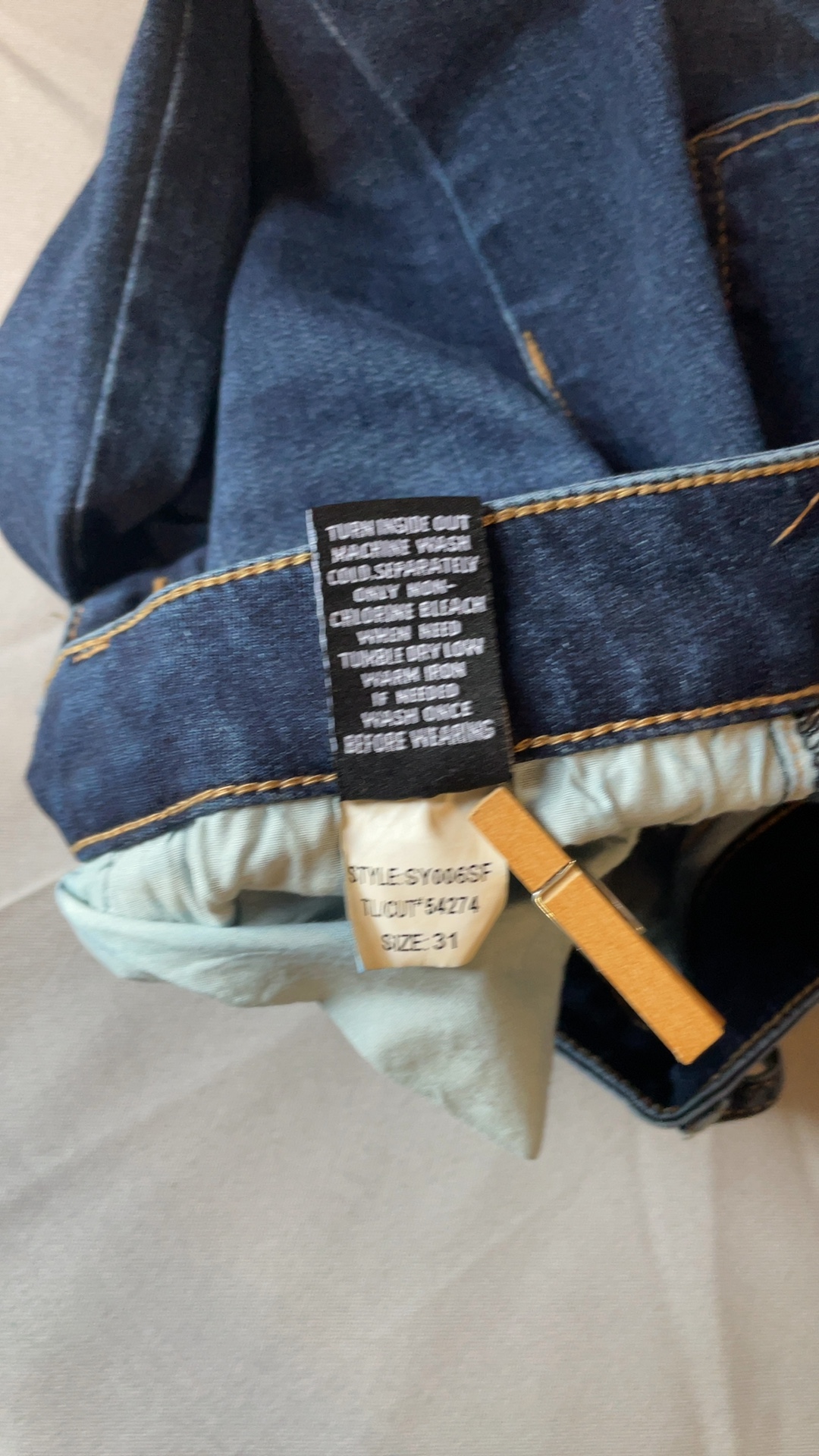 Prosperity Women’s Jeans Size 31 Skinny Raw Hem Dark Wash image 7