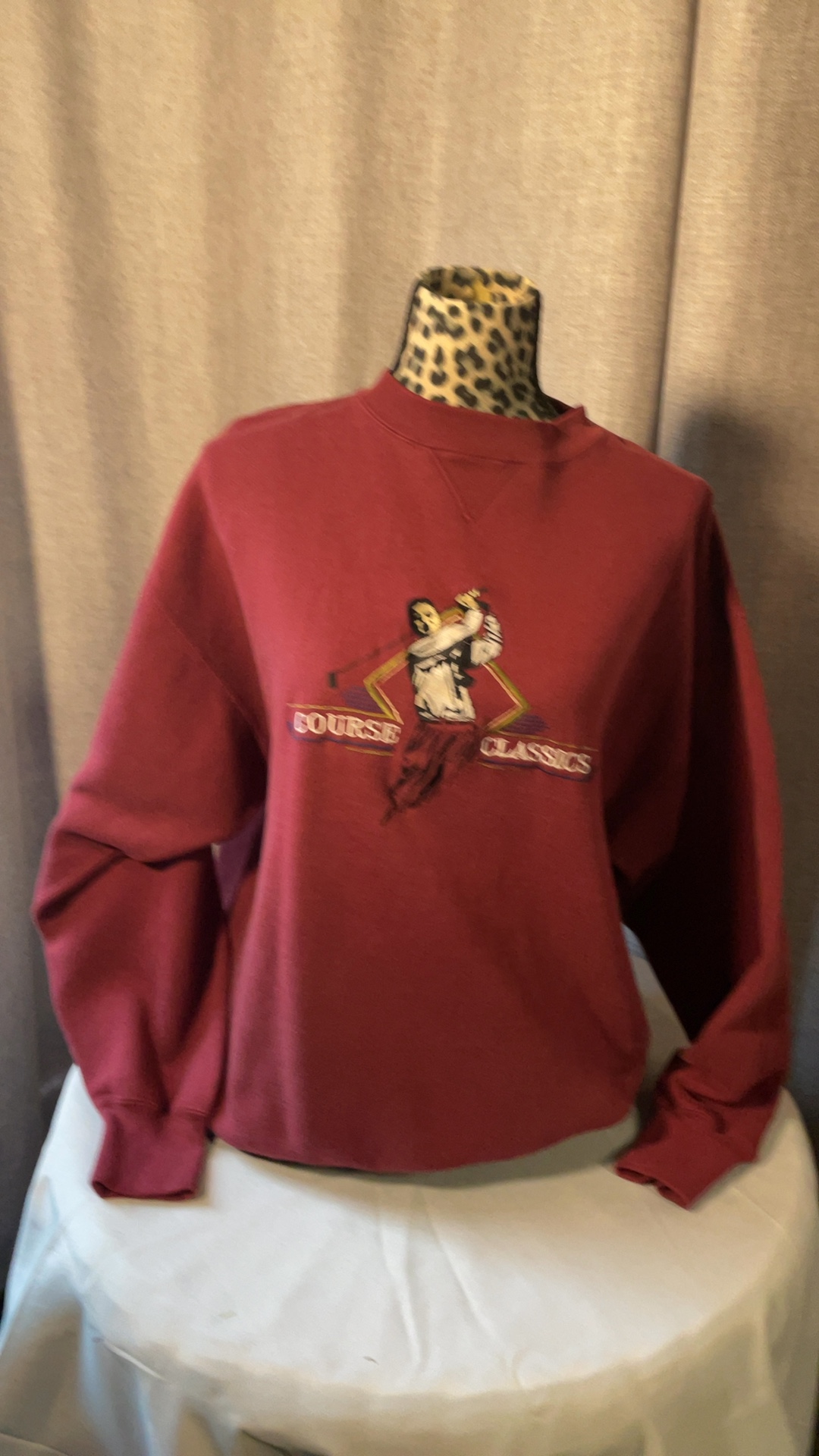 Vintage 90s Course Classics Golf Sweatshirt Men’s Large Midwest Embroidery image 6