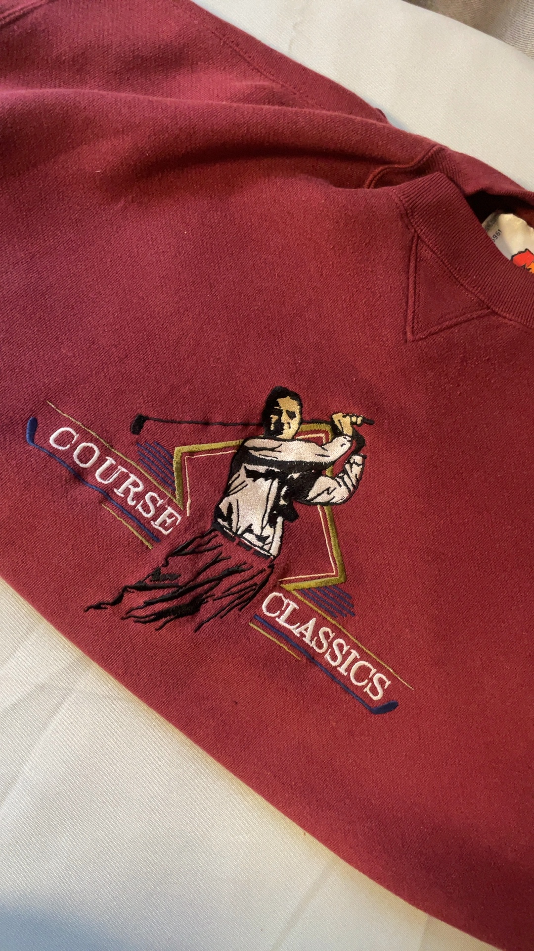 Vintage 90s Course Classics Golf Sweatshirt Men’s Large Midwest Embroidery image 7