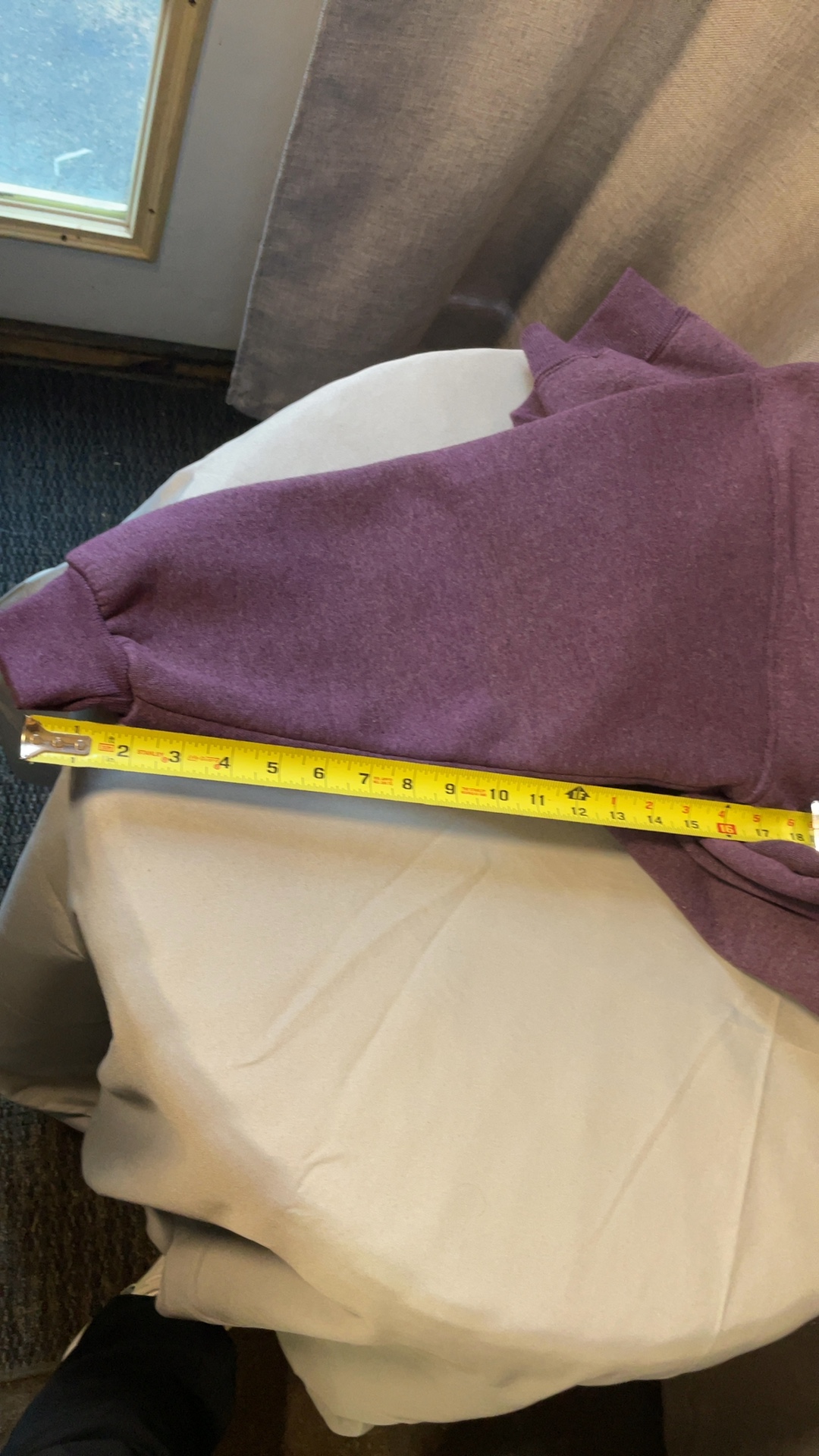 Vintage 90s Chic Russell USA Purple Mock Neck Long Sweatshirt L/XL image 10