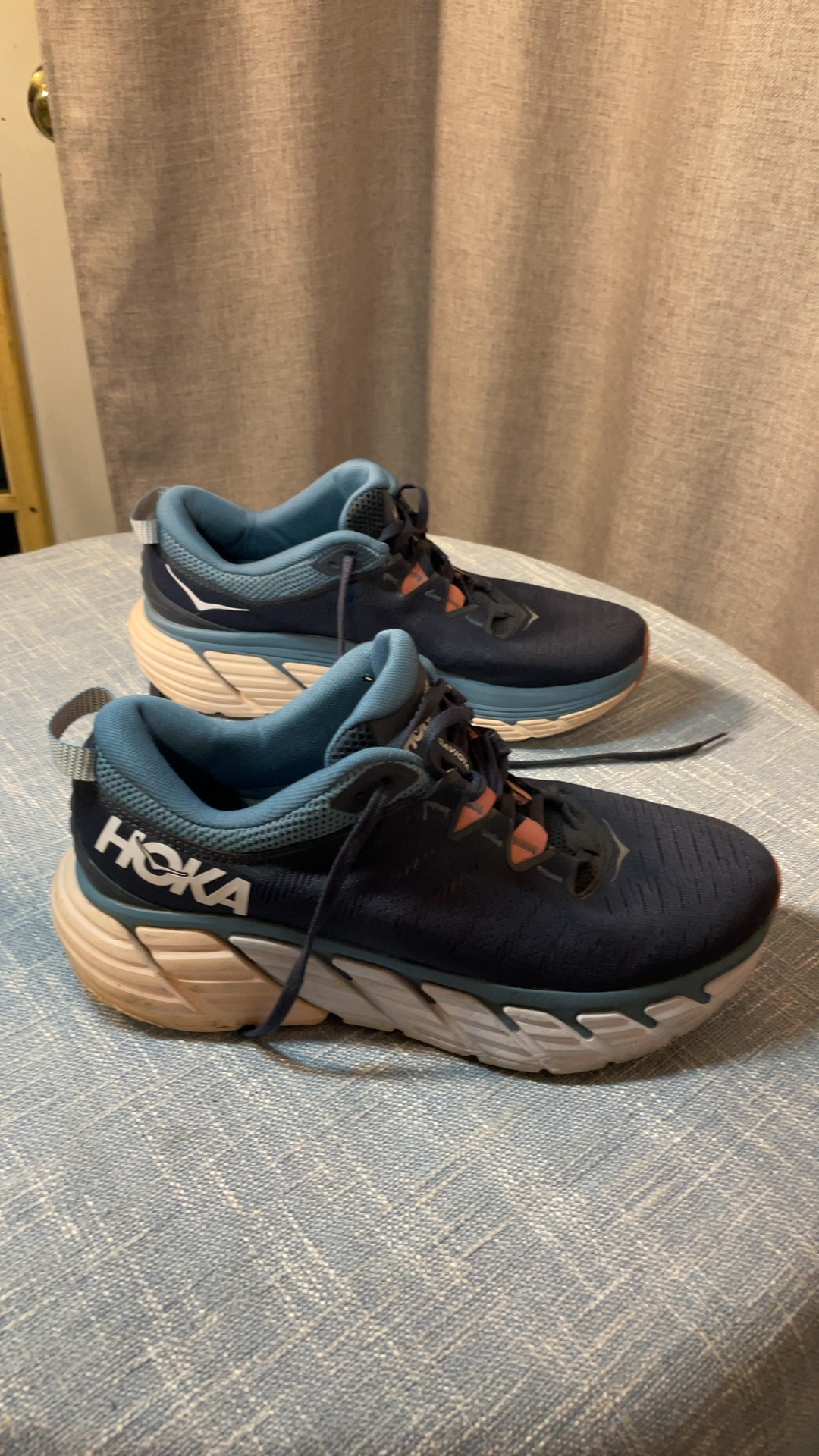 HOKA One One Gaviota 3 Women’s Running Shoes – Size 10.5 B – Ombre Blue/Rosette image 2