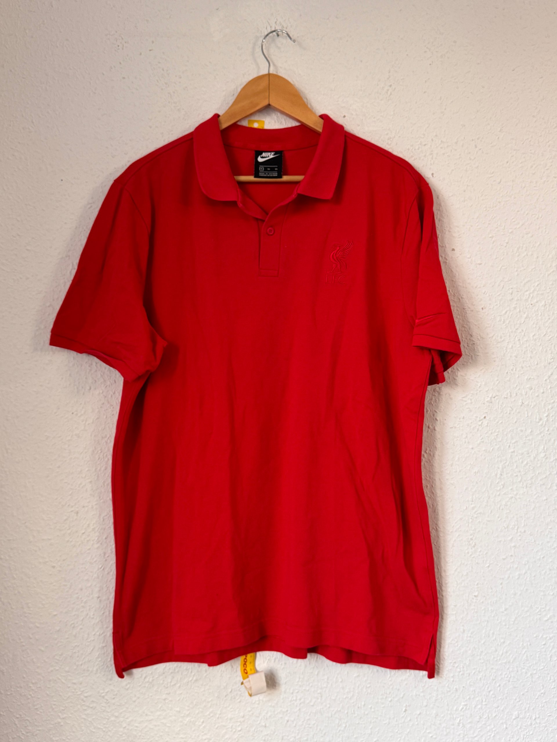 Nike Men's Red Liverpool FC Embroidered Polo Shirt Large
