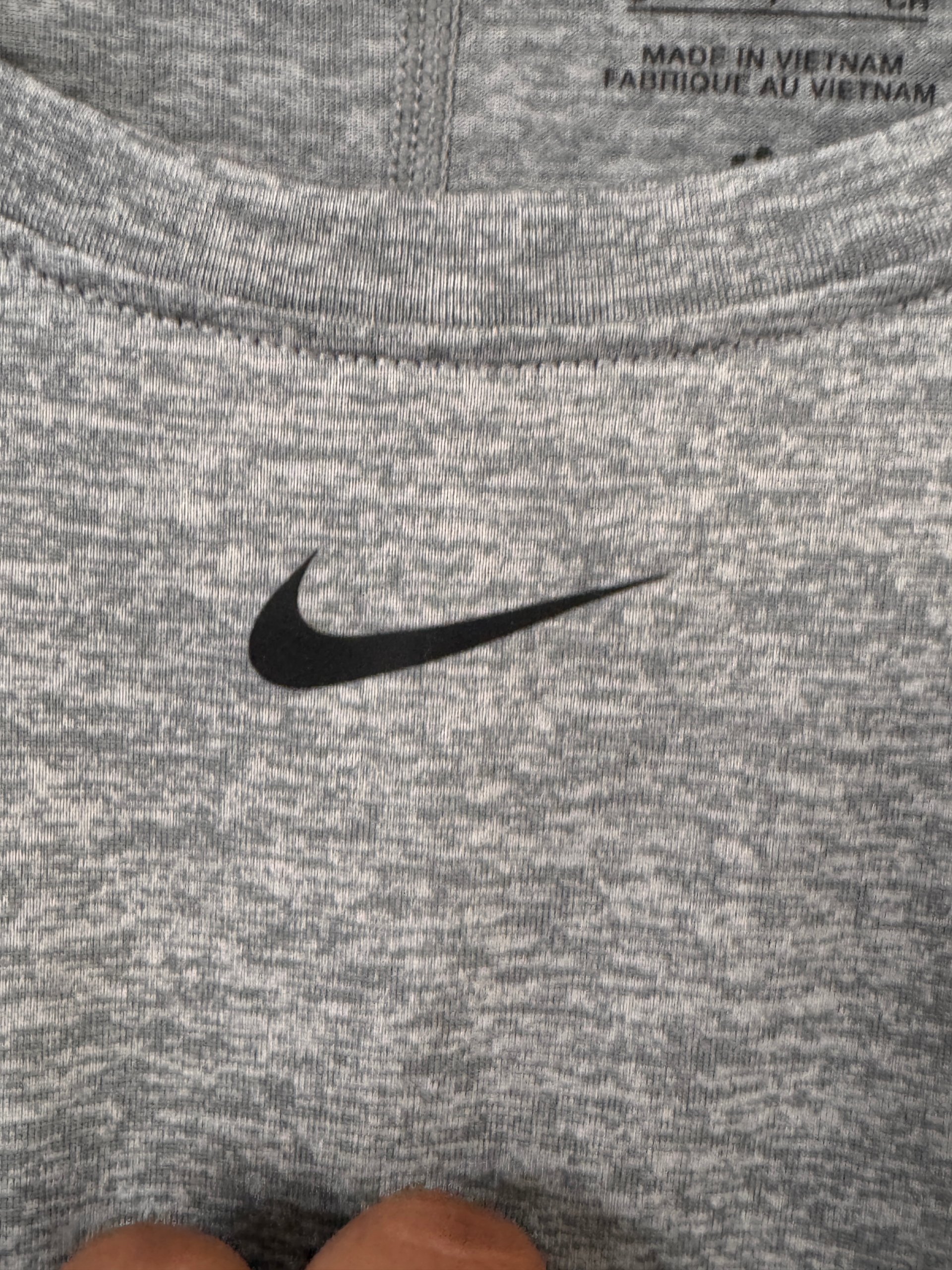 Nike Women's Grey Dri-FIT Polyester T-Shirt Small image 4
