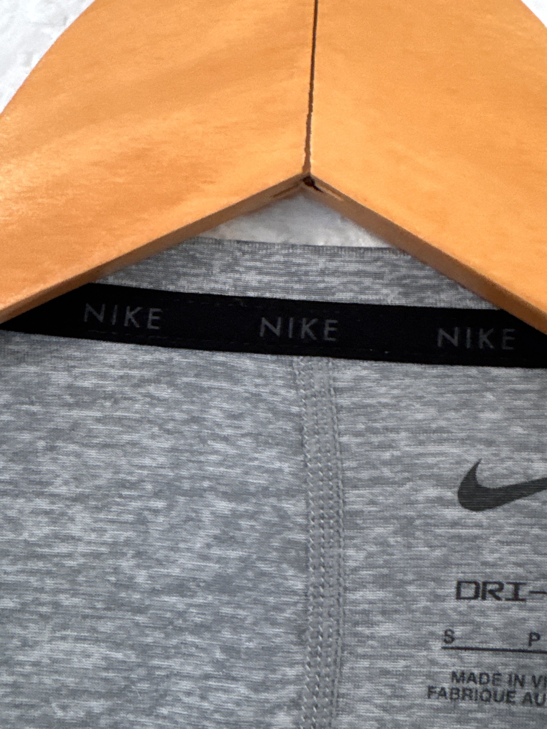 Nike Women's Grey Dri-FIT Polyester T-Shirt Small image 8