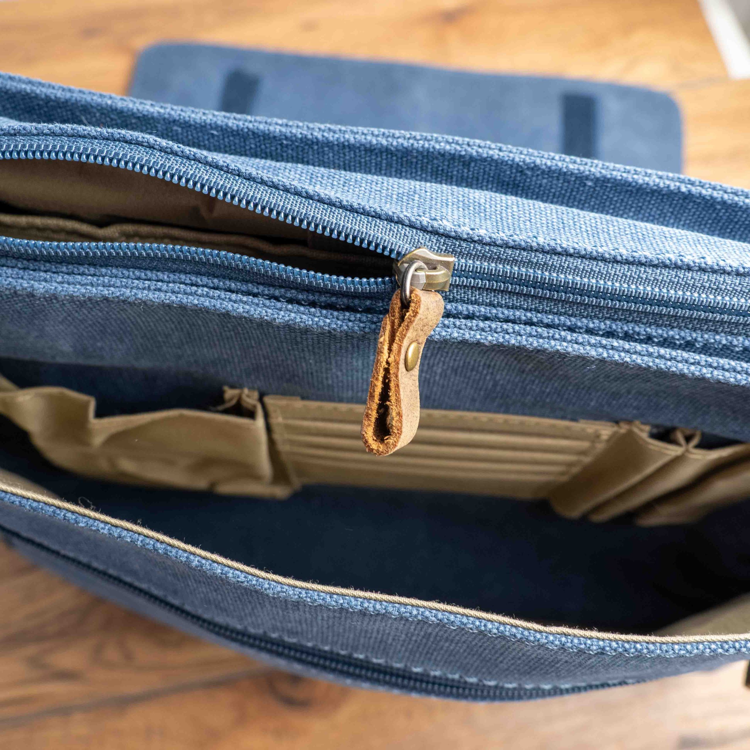 Troop London Blue Canvas Messenger Shoulder Bag image 4