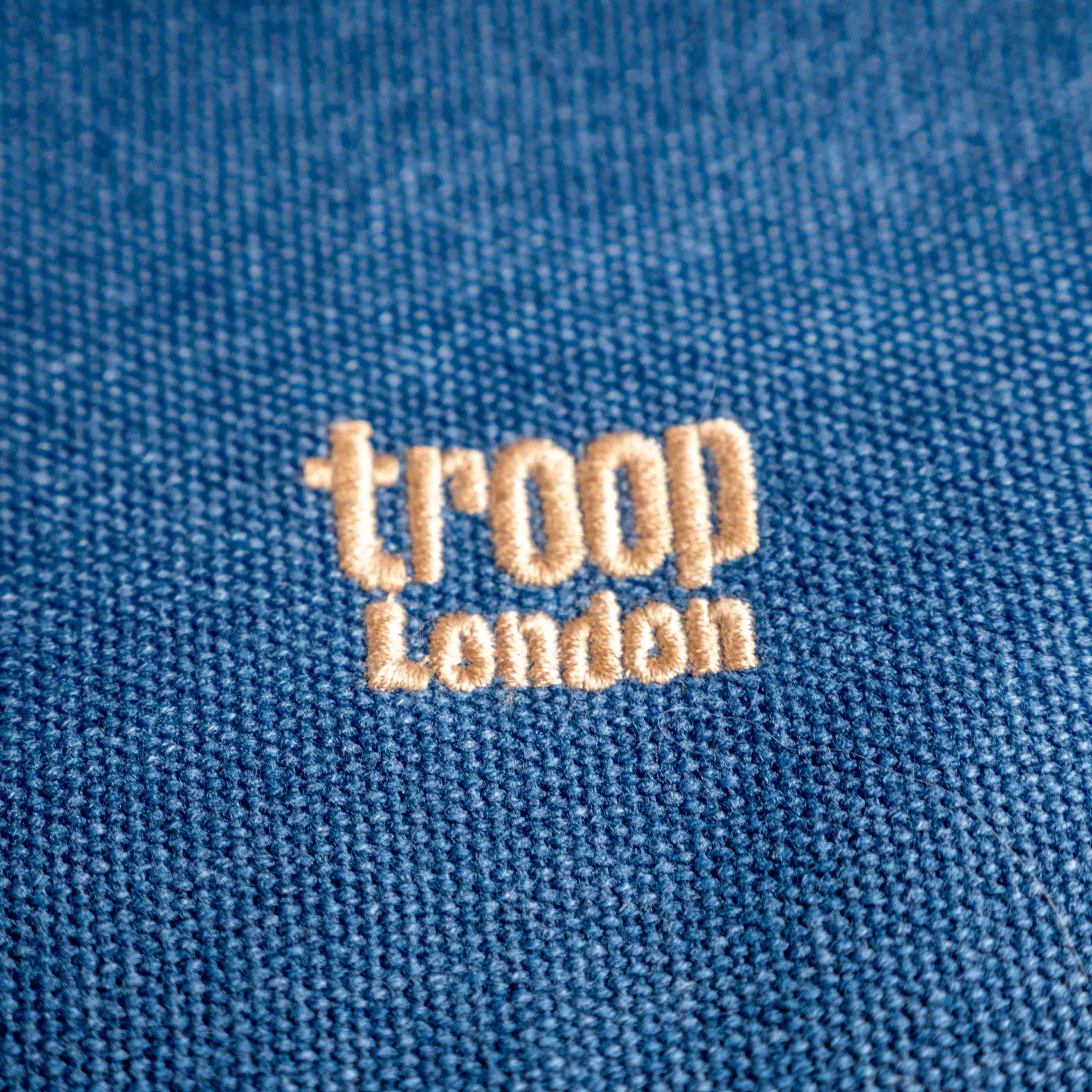 Troop London Blue Canvas Messenger Shoulder Bag image 6