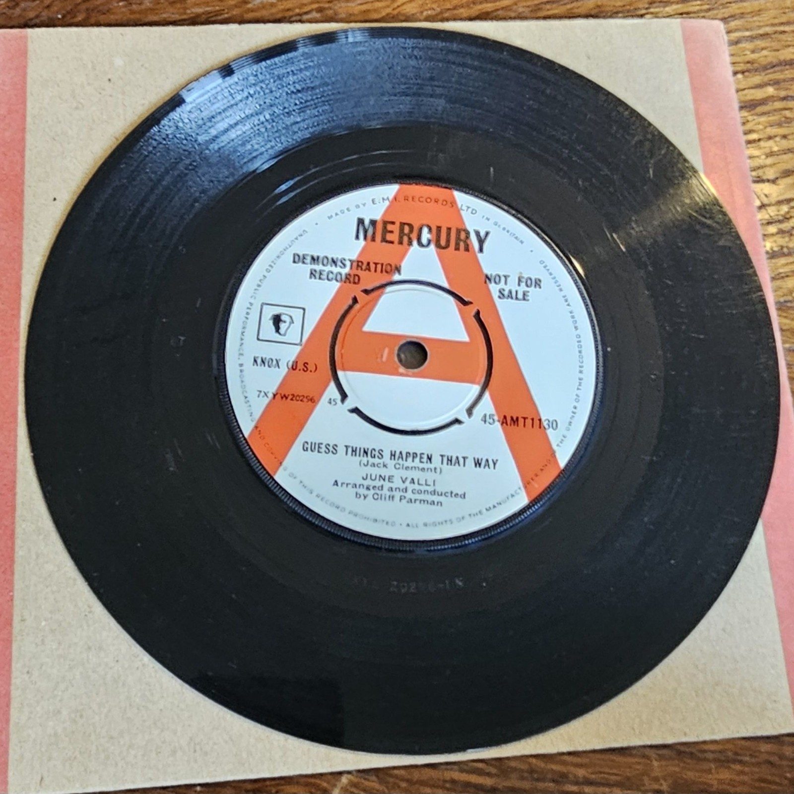 June Valli Guess Things Happen That Way DEMO Mercury 45 AMT1130 7"