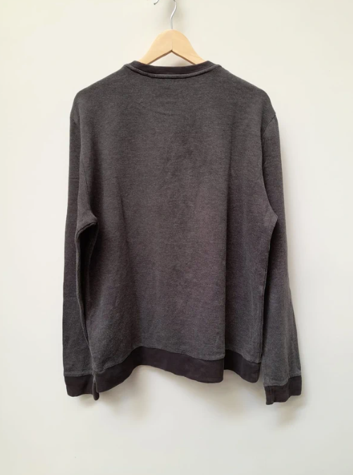 Calvin Klein Men's Dark Grey Cotton Sweatshirt Large image 6